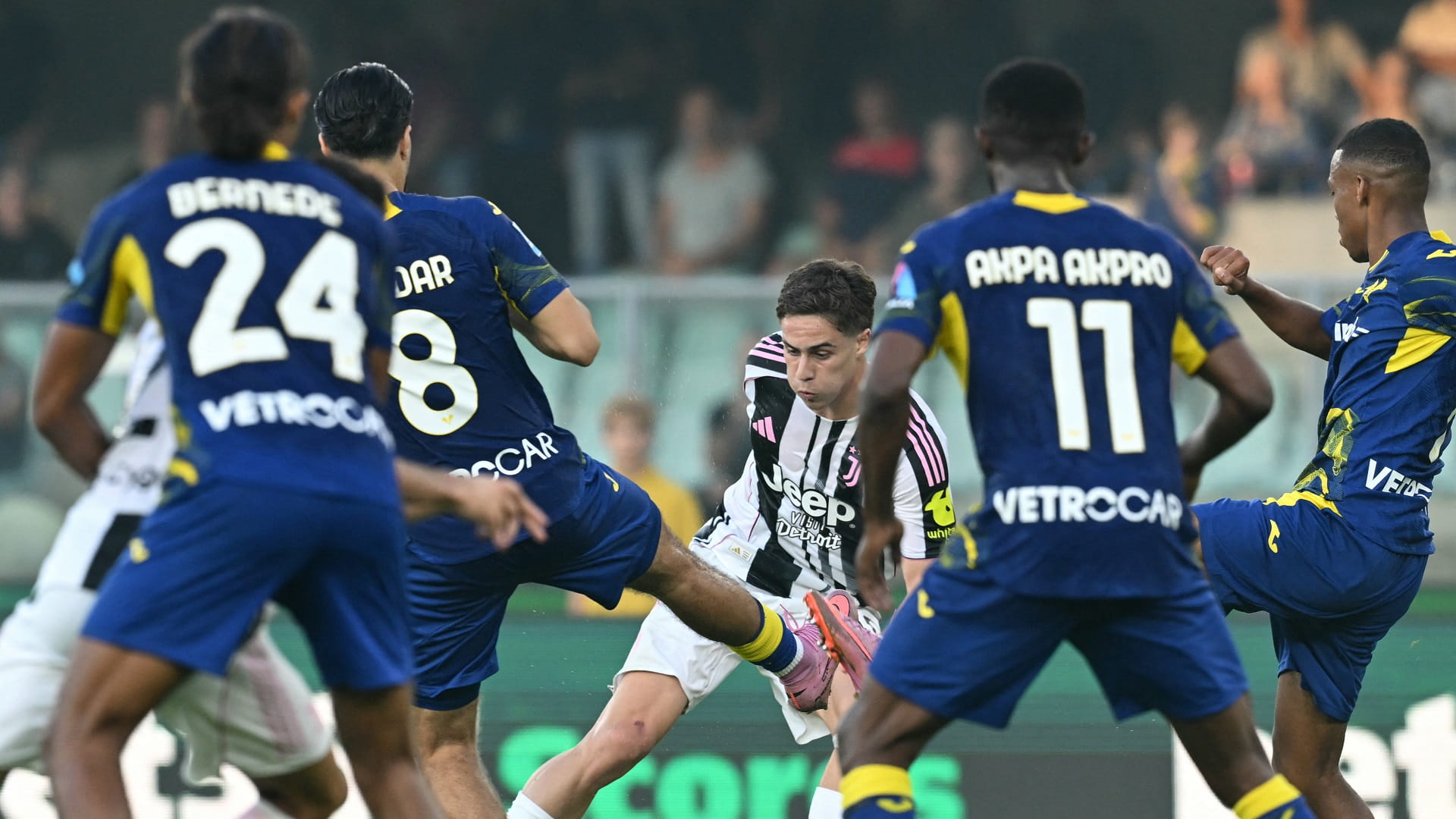 Juventus held to draw by Verona in Serie A clash