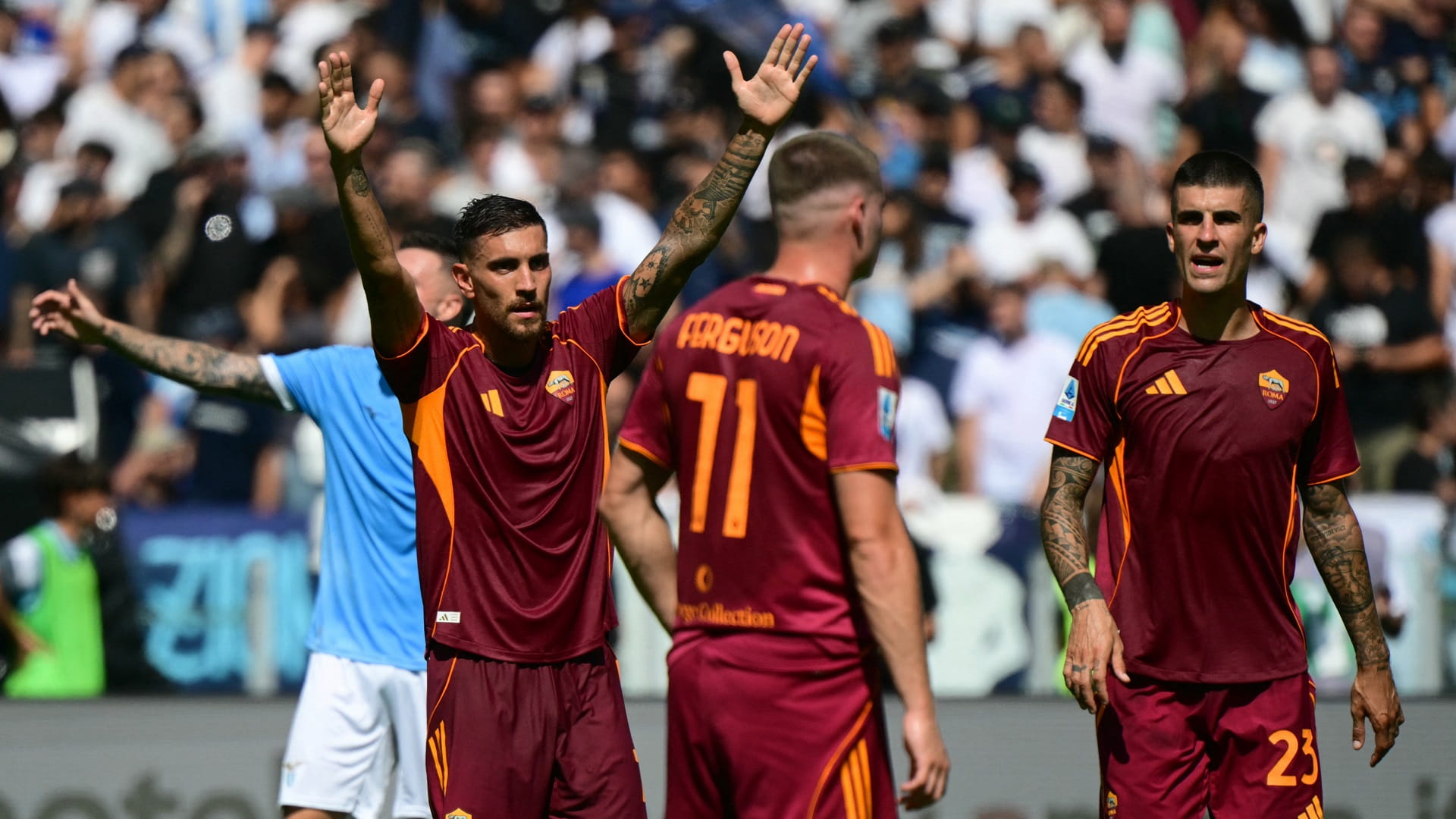 Roma clinches derby win over Lazio in Serie A 