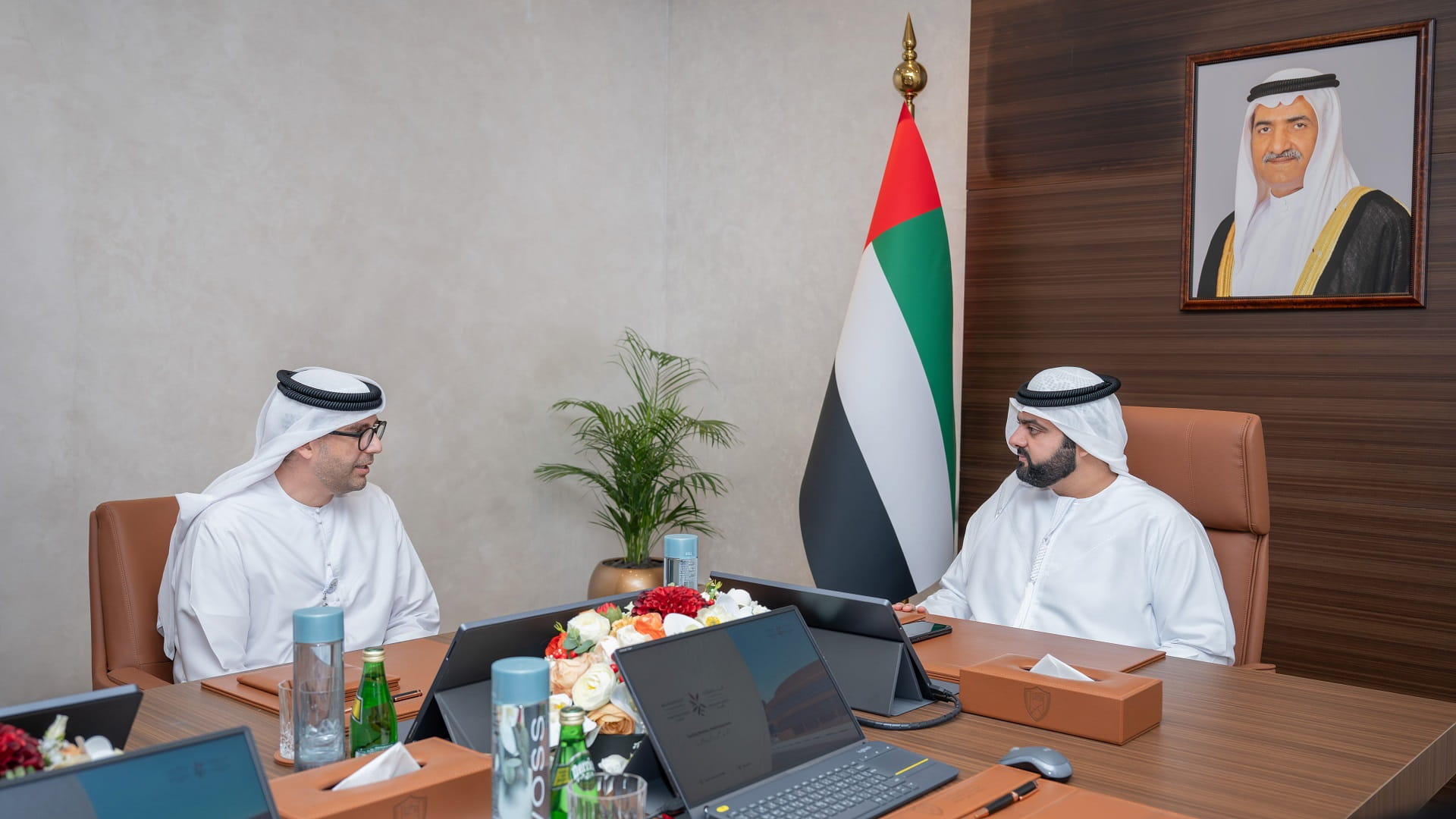 Fujairah CP receives CEO of Sheikh Khalifa Hospital 
