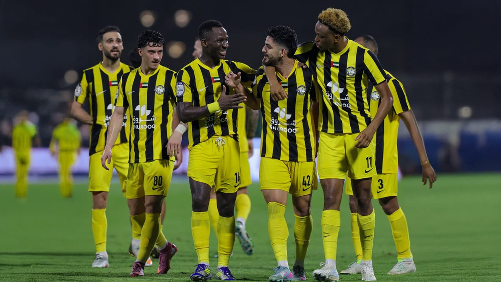 كلباء يفوز على خورفكان برباعية في دوري أدنوك للمحترفين 