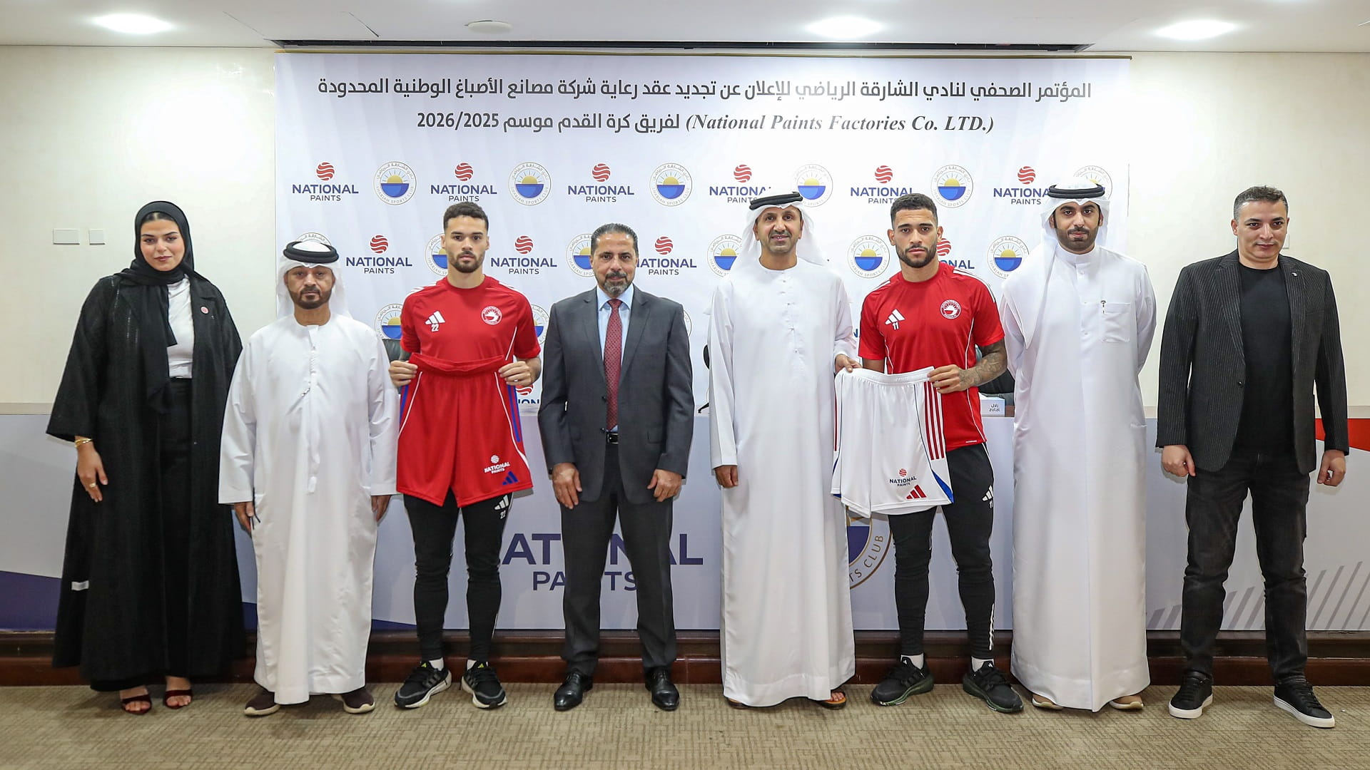 Sharjah Club renews sponsorship with National Paints 