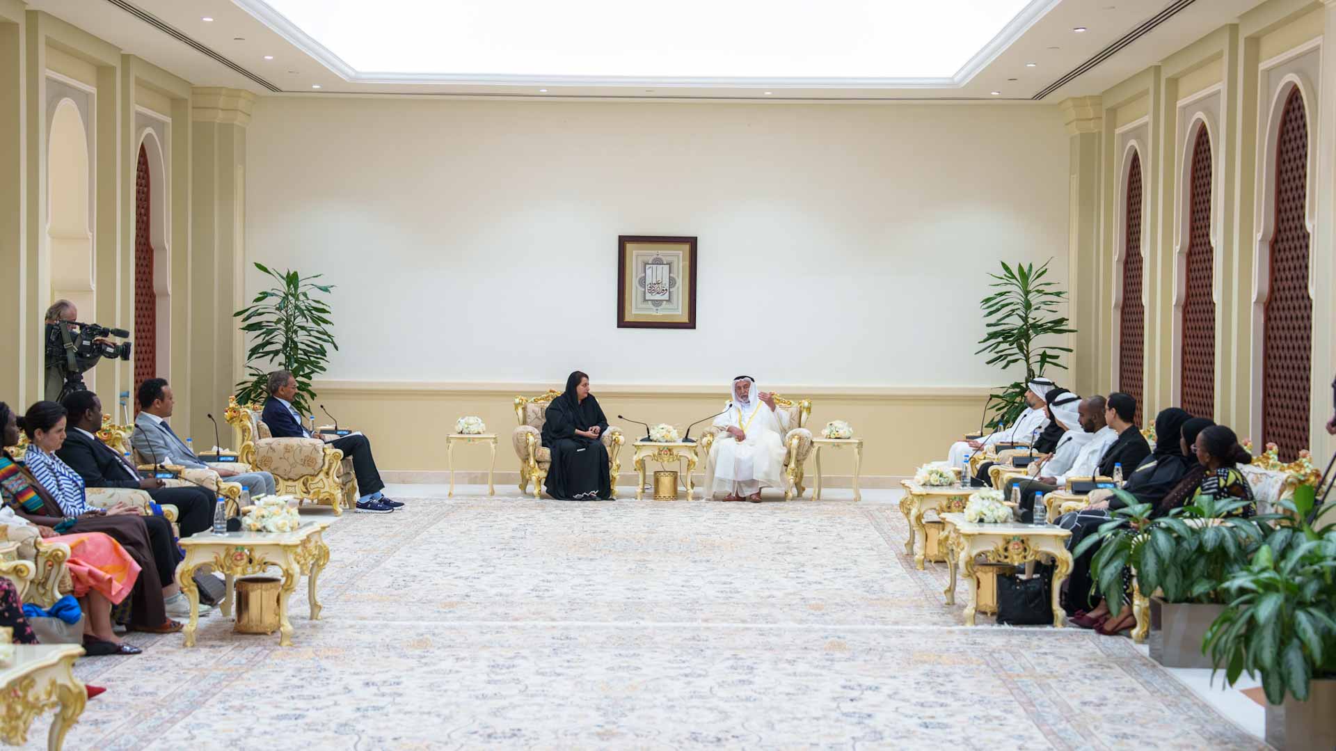 Sharjah Ruler meets first cohort of PhD students at GSU 
