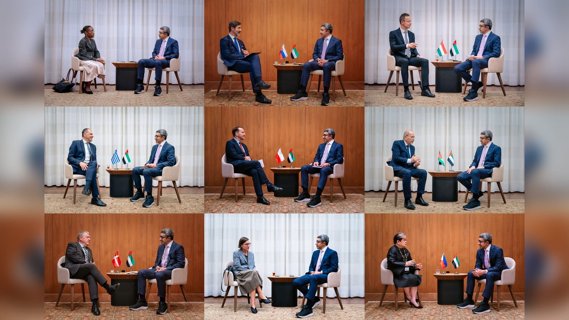 Abdullah bin Zayed meets FMs, senior officials on UNGA80 sidelines