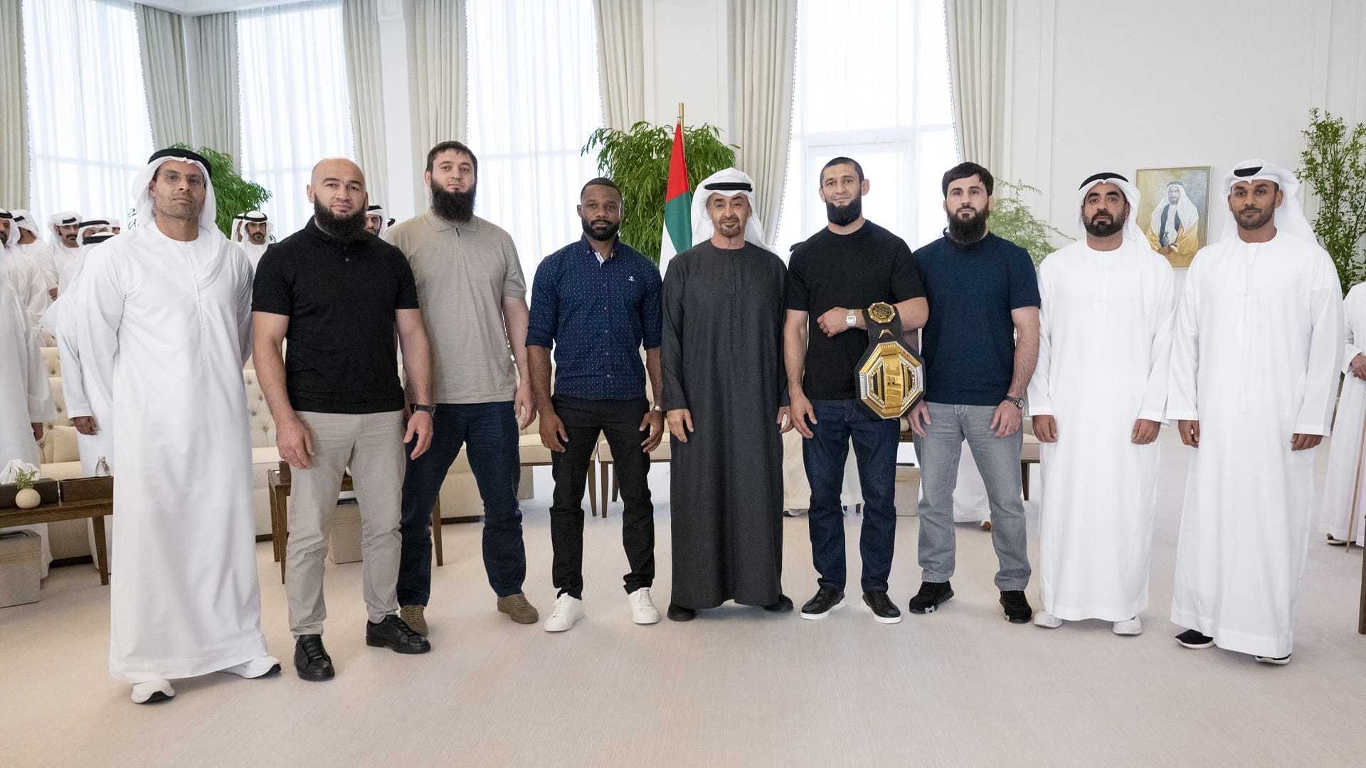 UAE President receives UFC Middleweight World Champion 