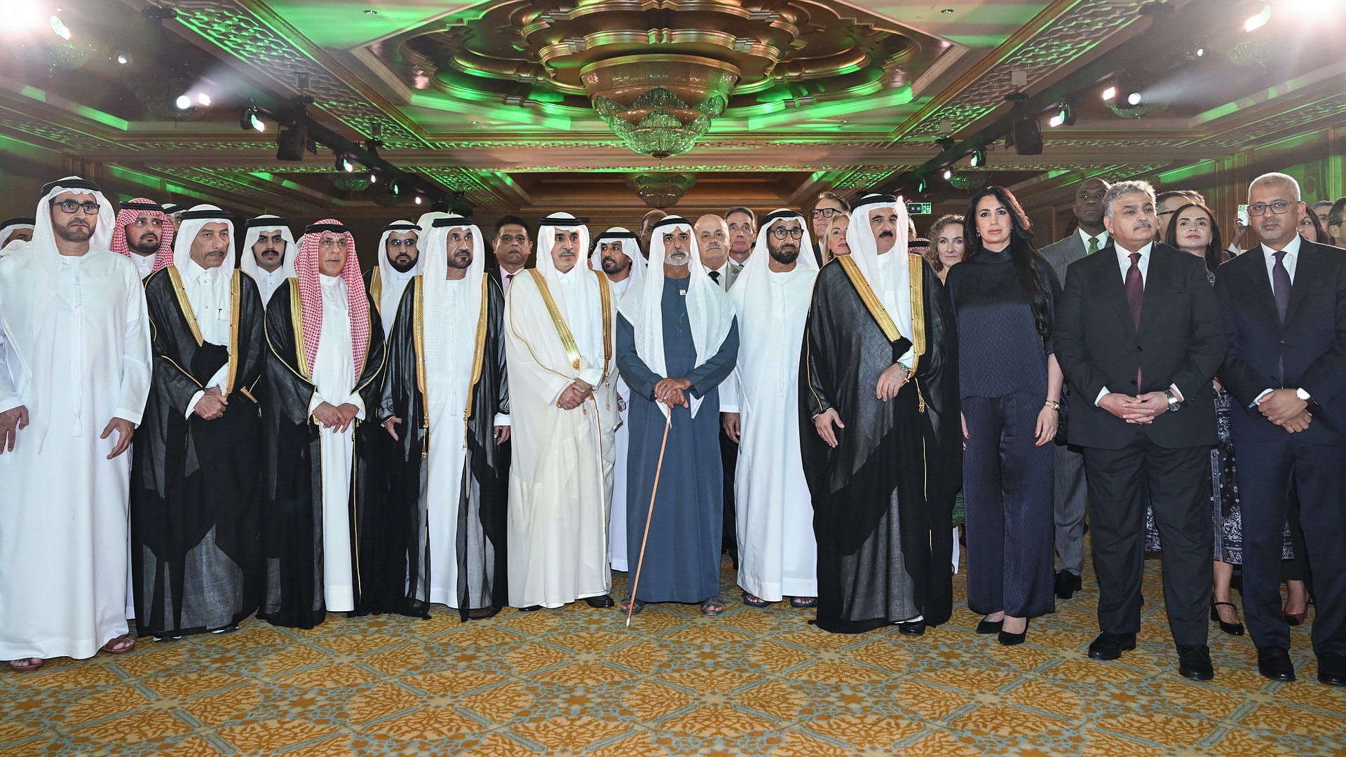 نهيان بن مبارك يشهد حفل السفارة السعودية بيومها الوطني الـ95 