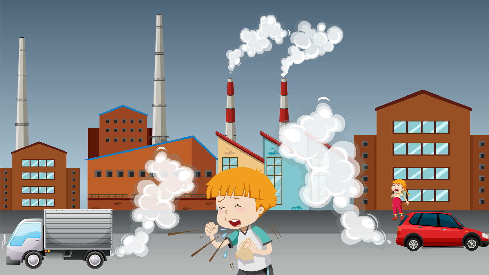 تلوث الهواء يضر ببصر الأطفال ويزيد خطر الإصابة بقصر النظر 