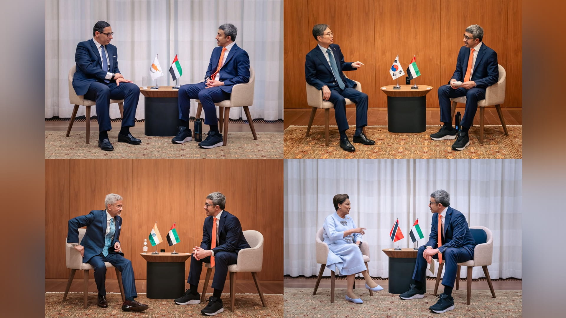 Abdullah bin Zayed meets foreign ministers in New York 