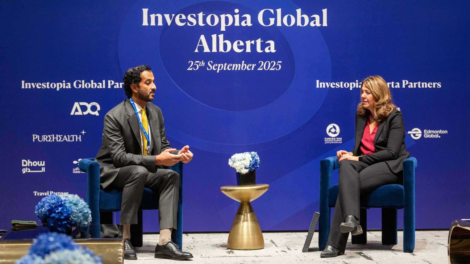 ابن طوق يبحث مع رئيسة وزراء مقاطعة ألبرتا الكندية تعزيز التعاون