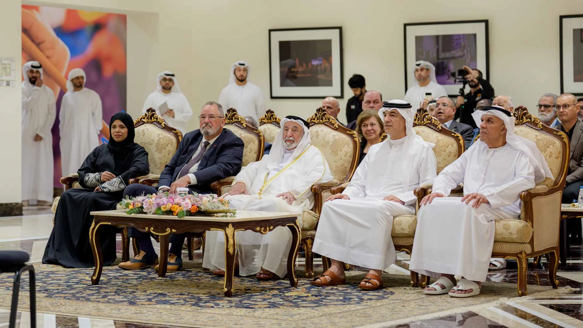 Sharjah Ruler meets music students at Academy of Performing Arts 