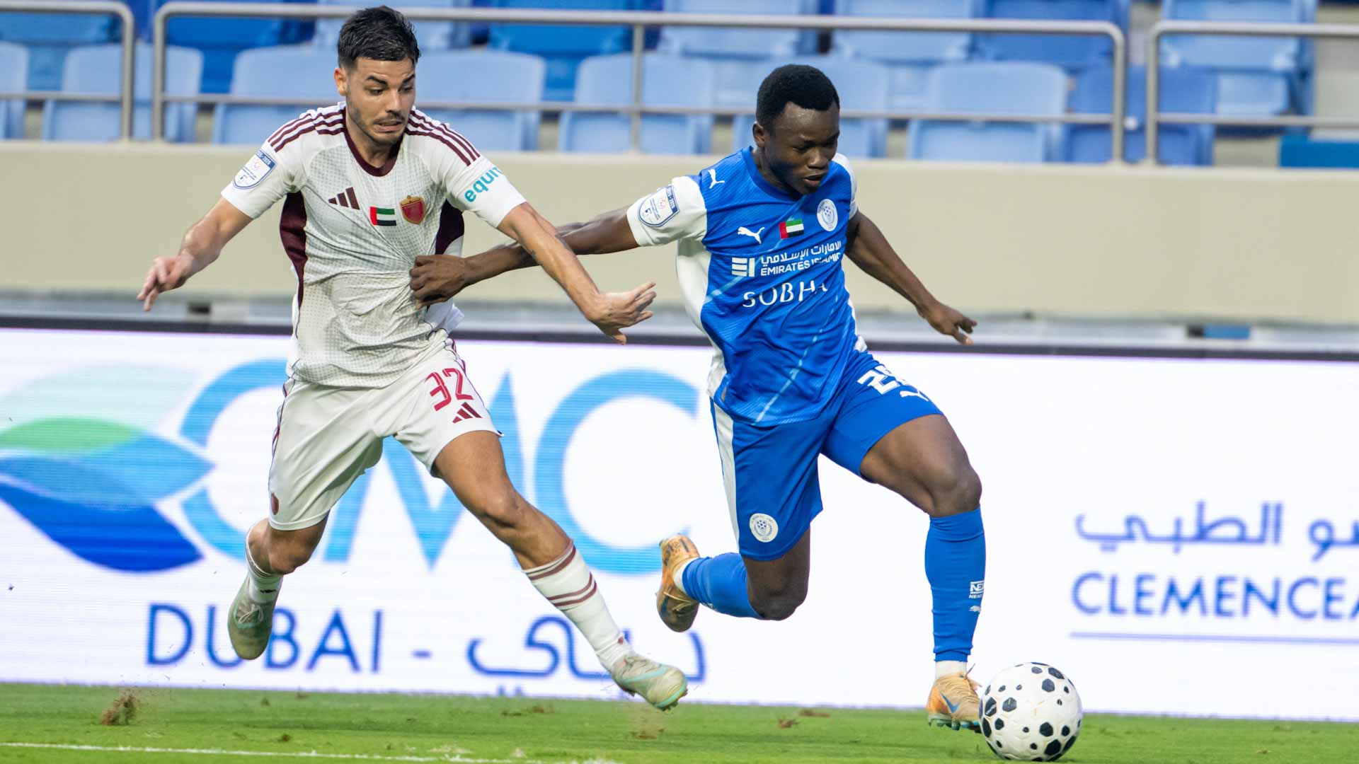 النصر يتعادل مع الوحدة 2-2 في دوري أدنوك للمحترفين