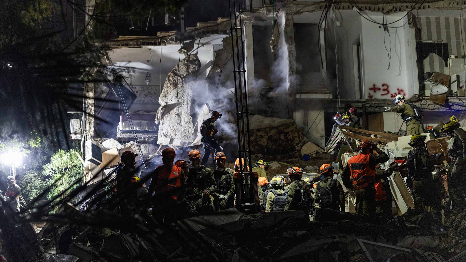 Iran missile strike damages Haifa building, two dead