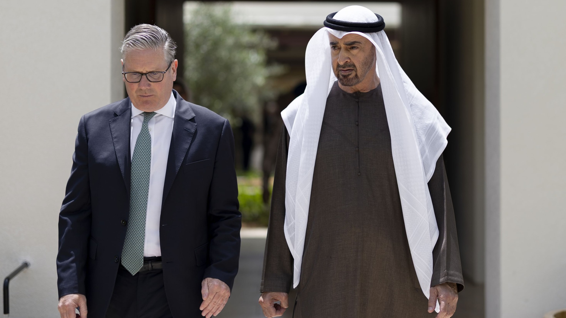 صورة بعنوان: رئيس الدولة يستقبل رئيس وزراء بريطانيا  