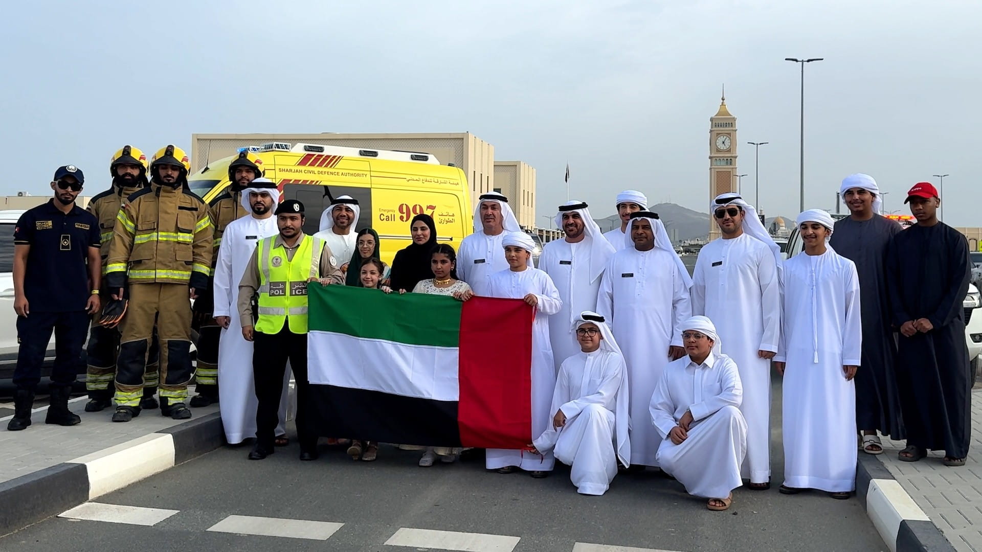 In Kalba, UAE flag finds its way to every door