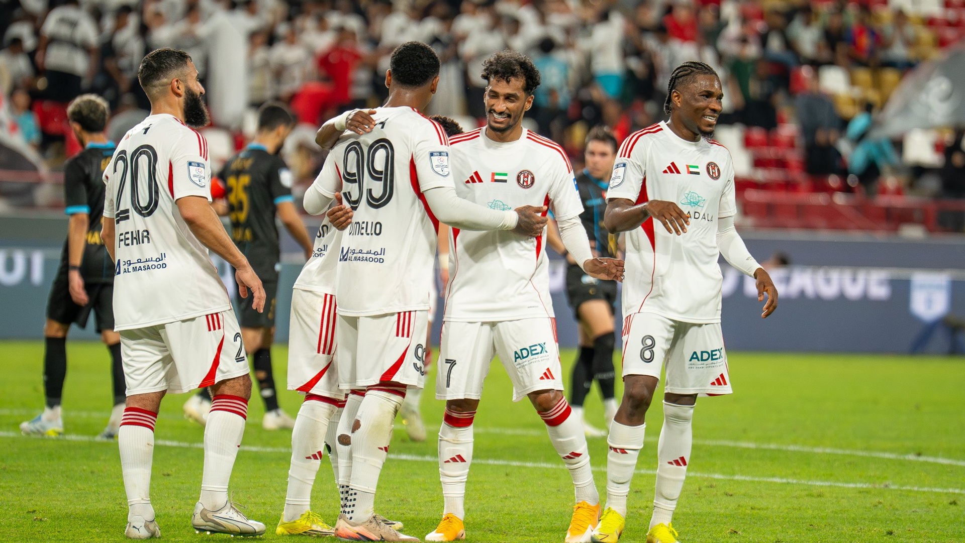 الجزيرة يحقق فوزاً مهماً على دبا 4-3 في دوري أدنوك للمحترفين