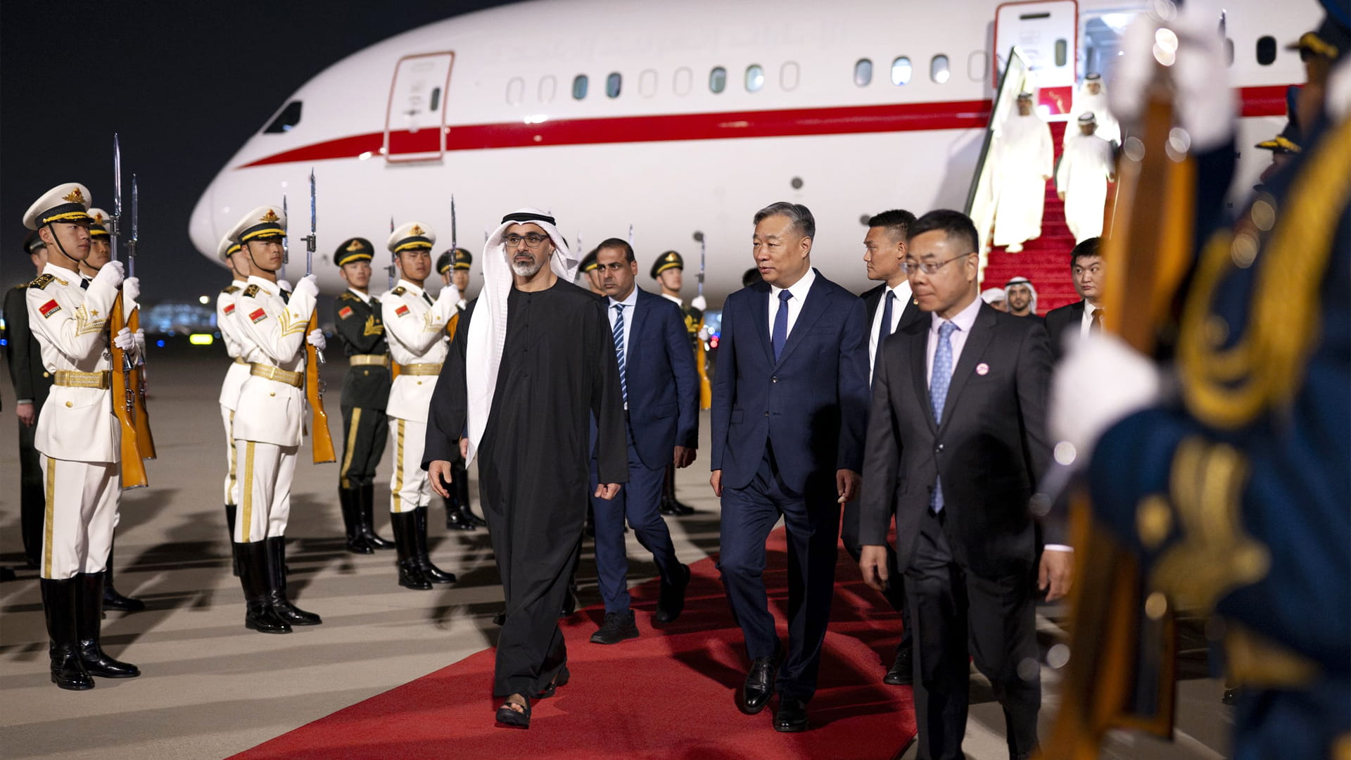 AD CP arrives in Beijing on official visit to China