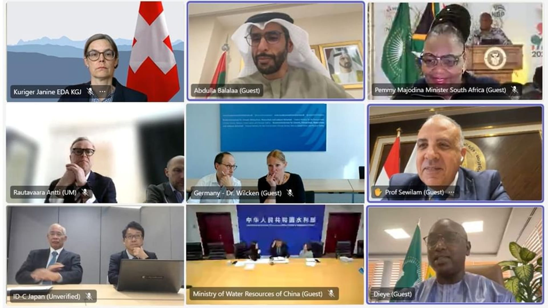 UAE, Senegal meet 12 countries co-chairing UN Water Conf dialogues