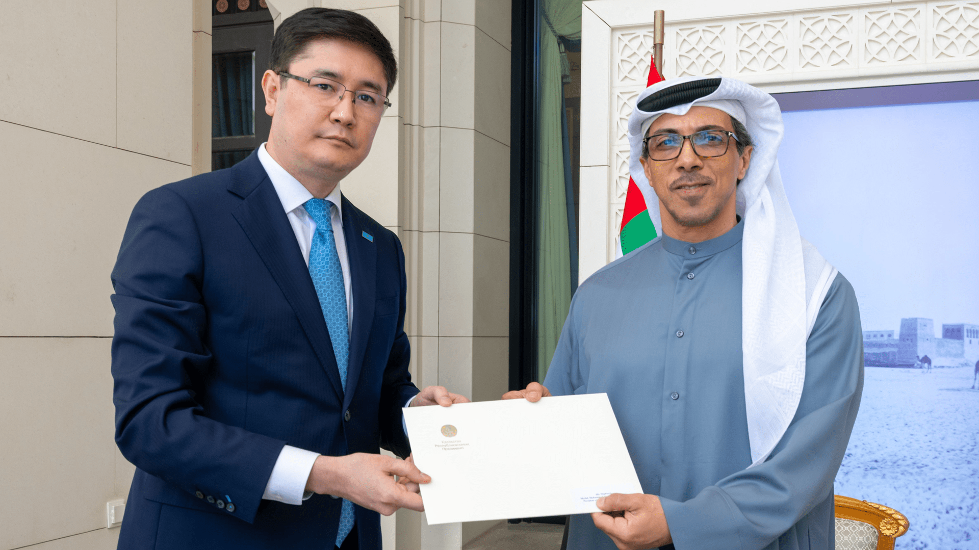 UAE President receives written message from Kazakhstan President