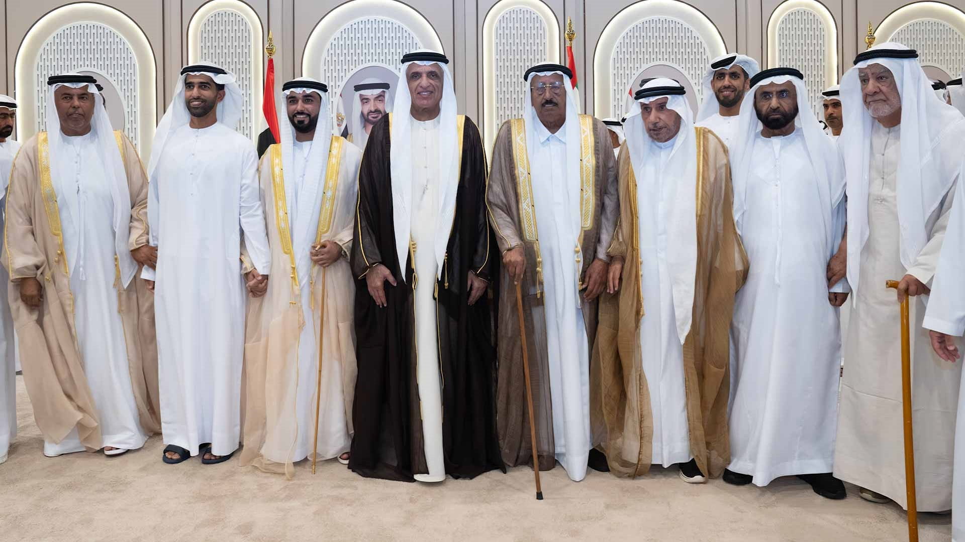 سعود بن صقر يحضر أفراح الزعابي 