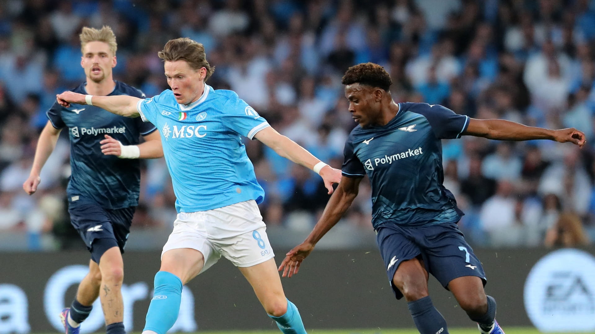 صورة بعنوان: لاتسيو يخطف النقاط الثلاث من أمام نابولي في الدوري الإيطالي 