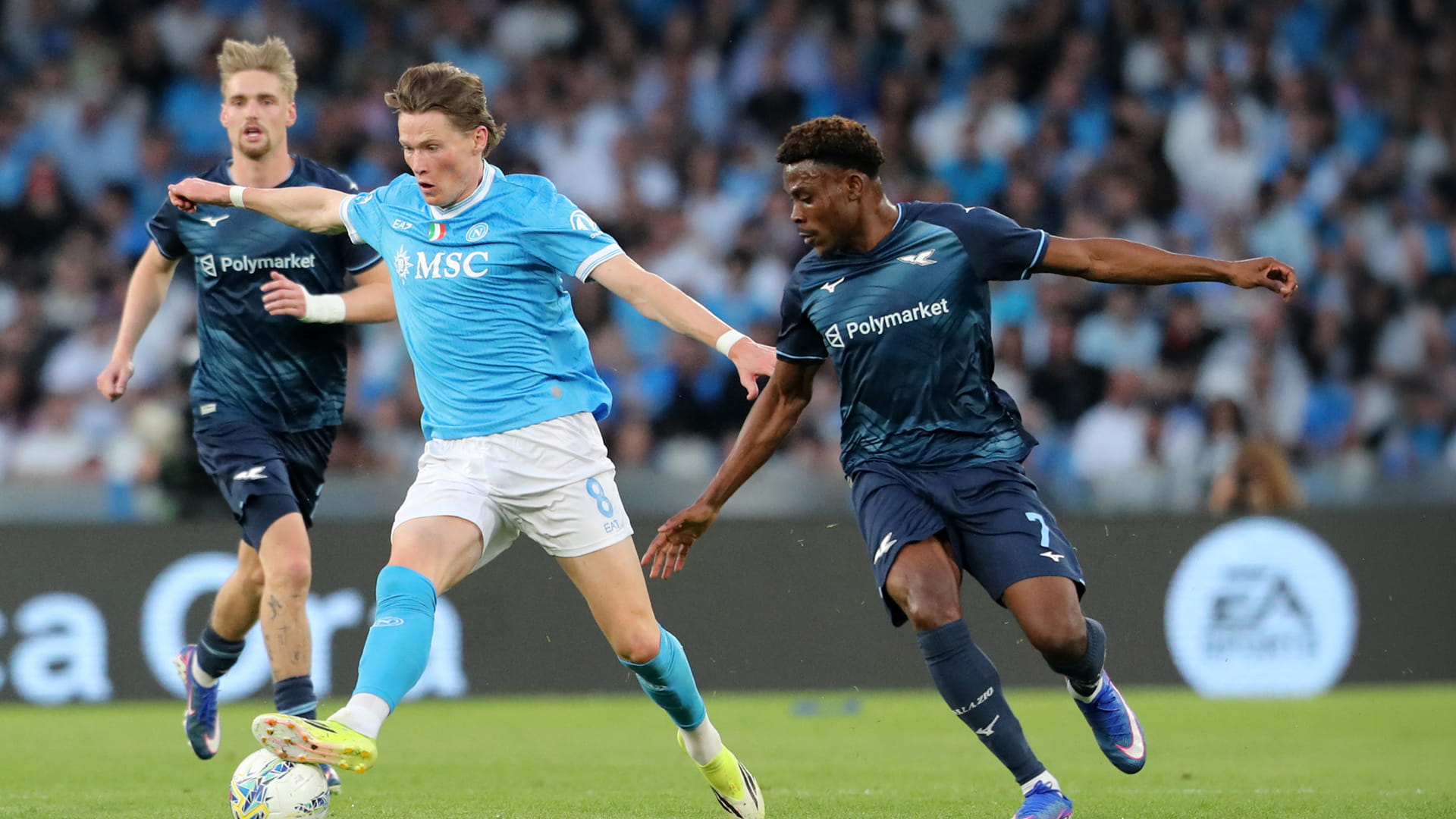 Lazio snatch three points from Napoli in Serie A 