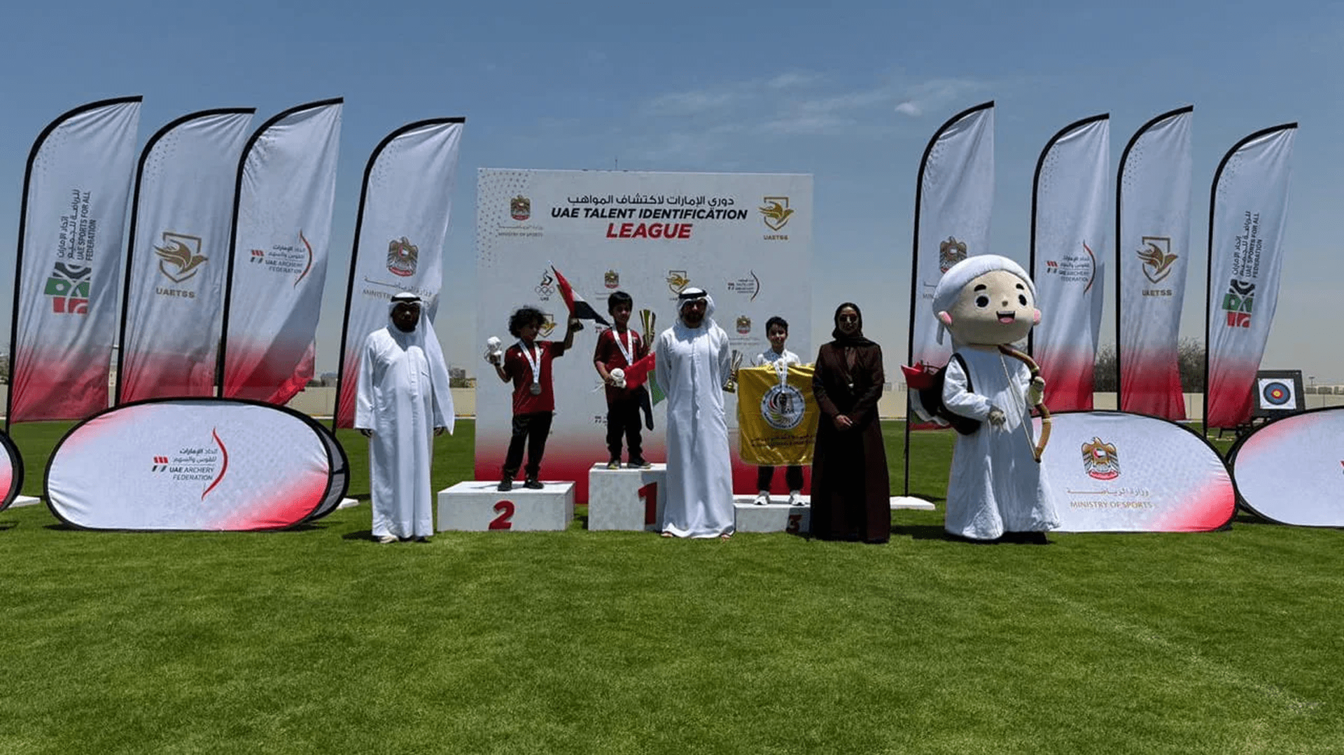 Three medals for Mleiha club in archery league finale