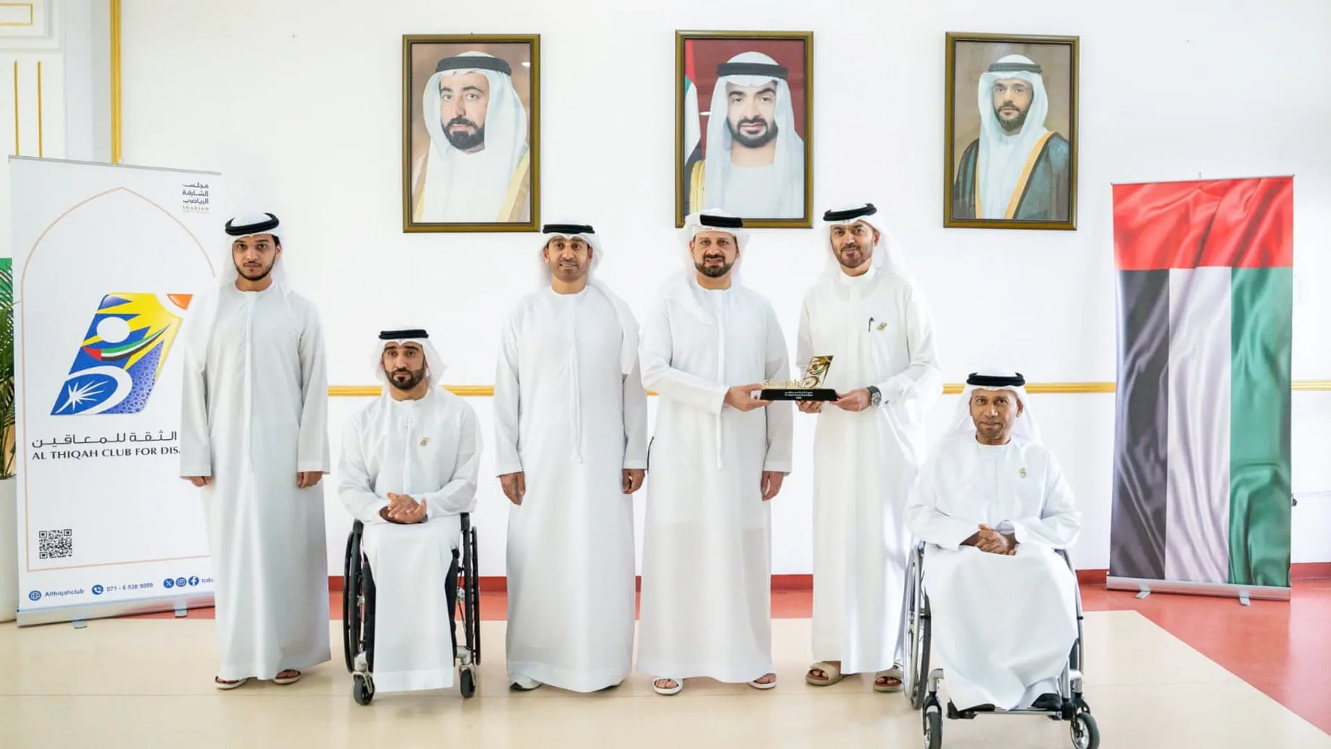 Sheikh Dr Khalid tours Al Thiqah and Self-Defence Clubs 