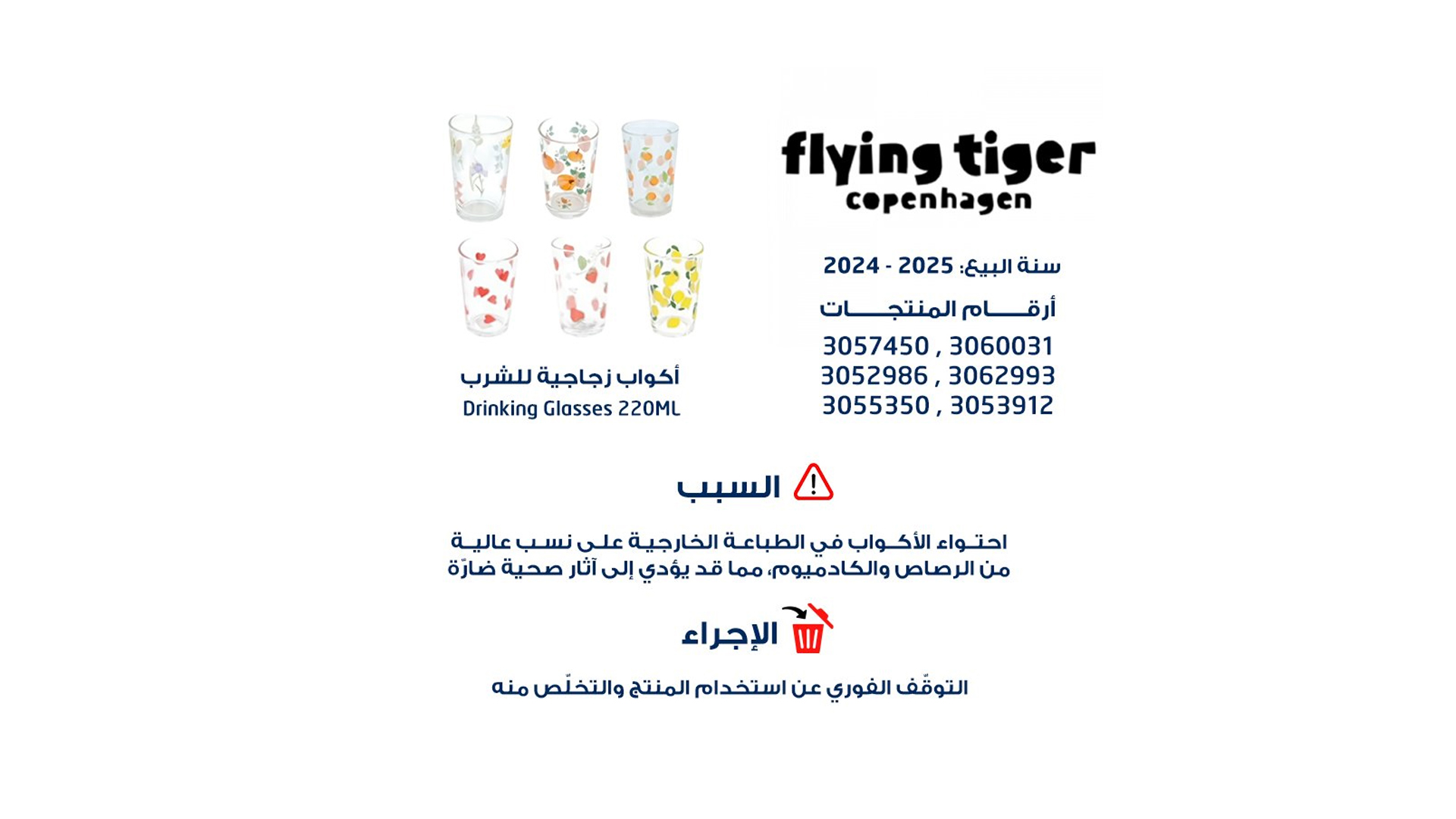 Ministry of Economy warns on “Flying Tiger” cups