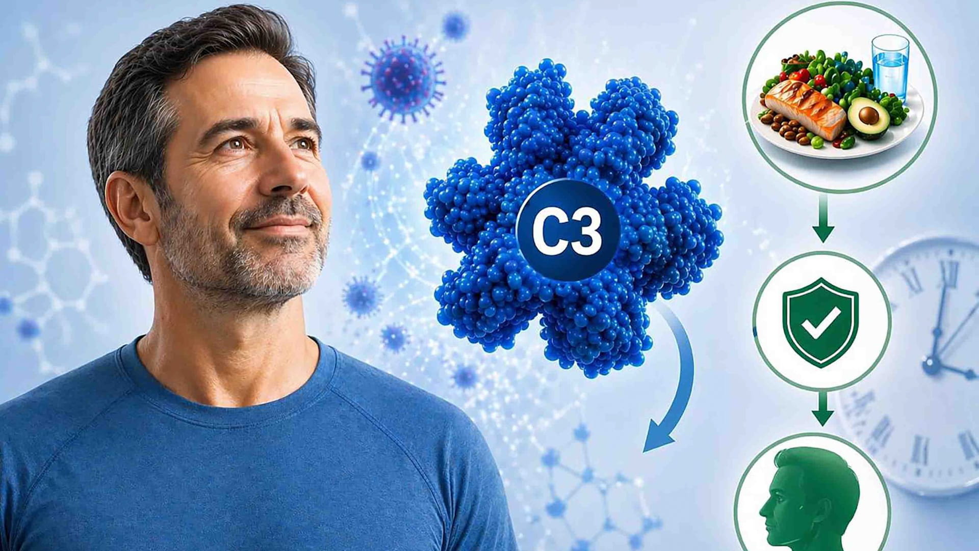 في دراسة جديدة.. تنظيم بروتين "سي-3" المناعي يُبطئ الشيخوخة