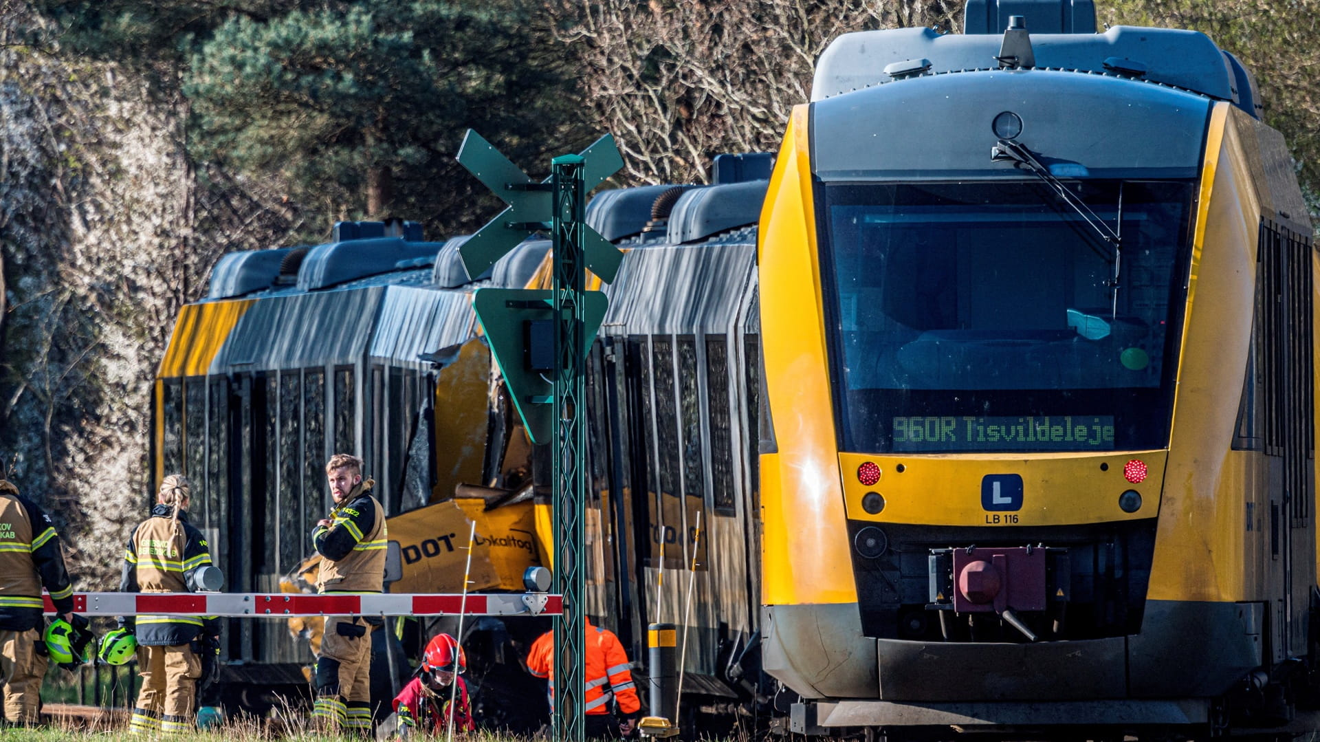 Train collision in Denmark leaves several passengers injured