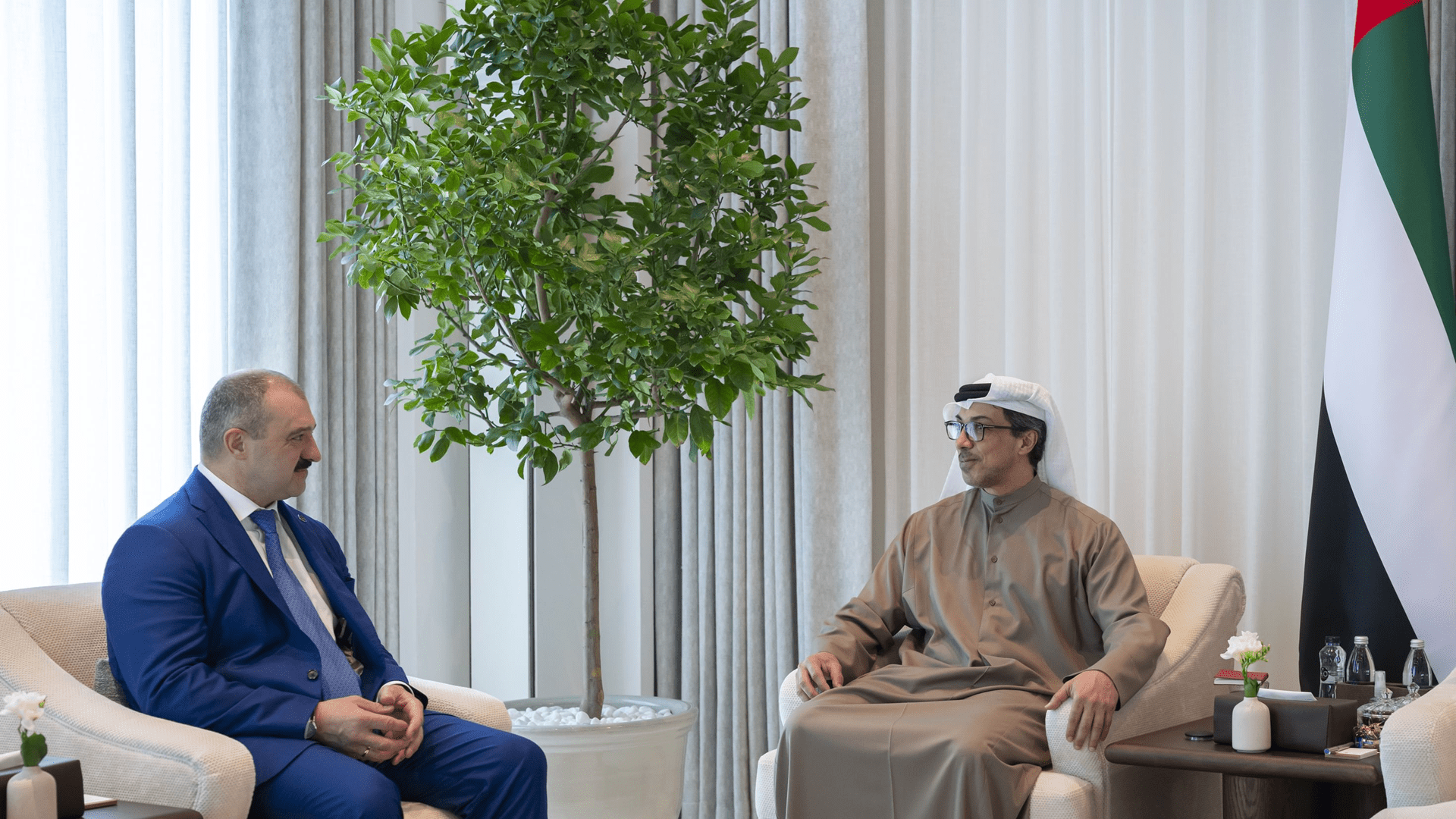 Mansour bin Zayed meets Belarus envoy in Abu Dhabi
