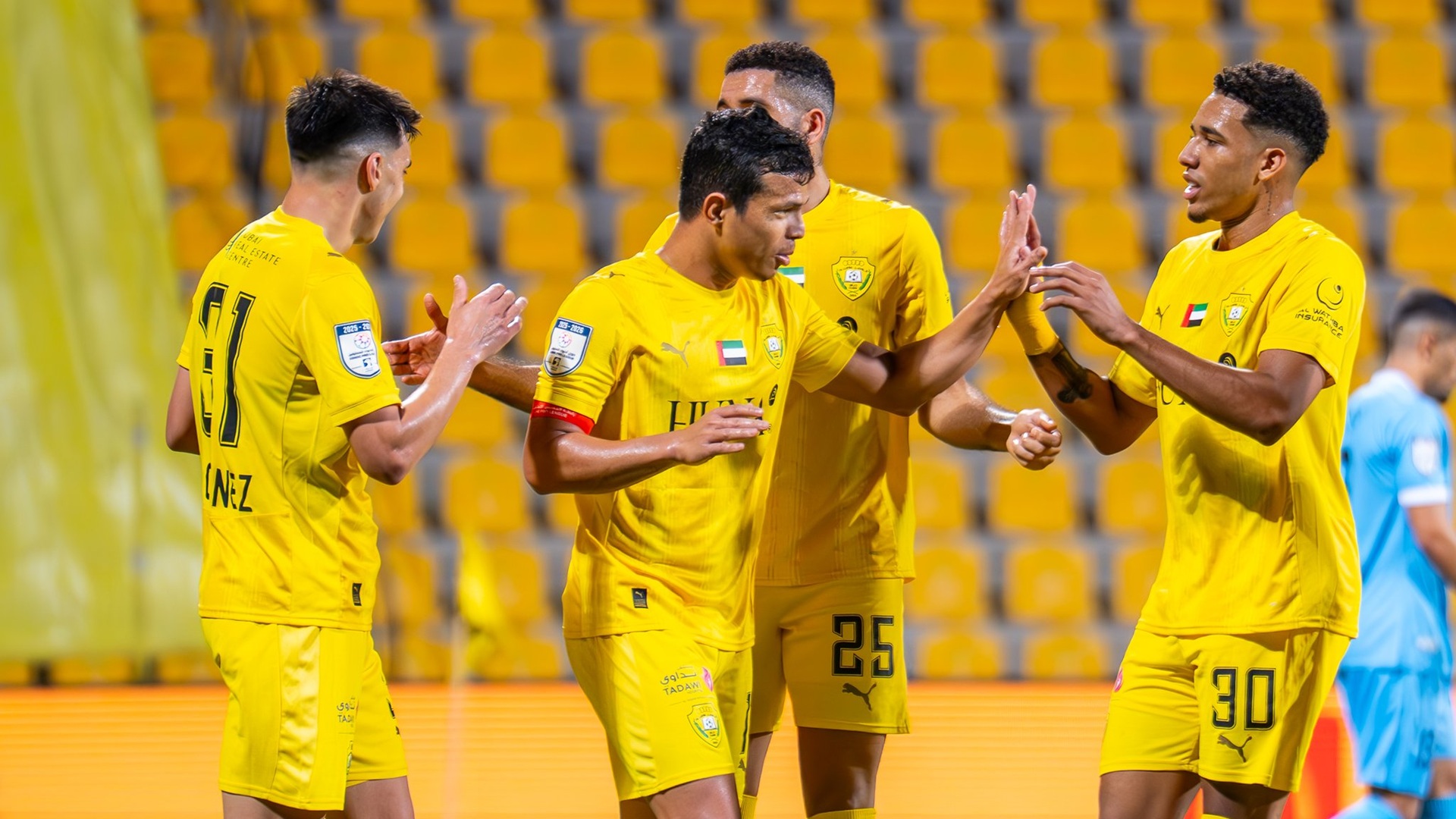 الوصل يعبر دبا برباعية في دوري أدنوك للمحترفين