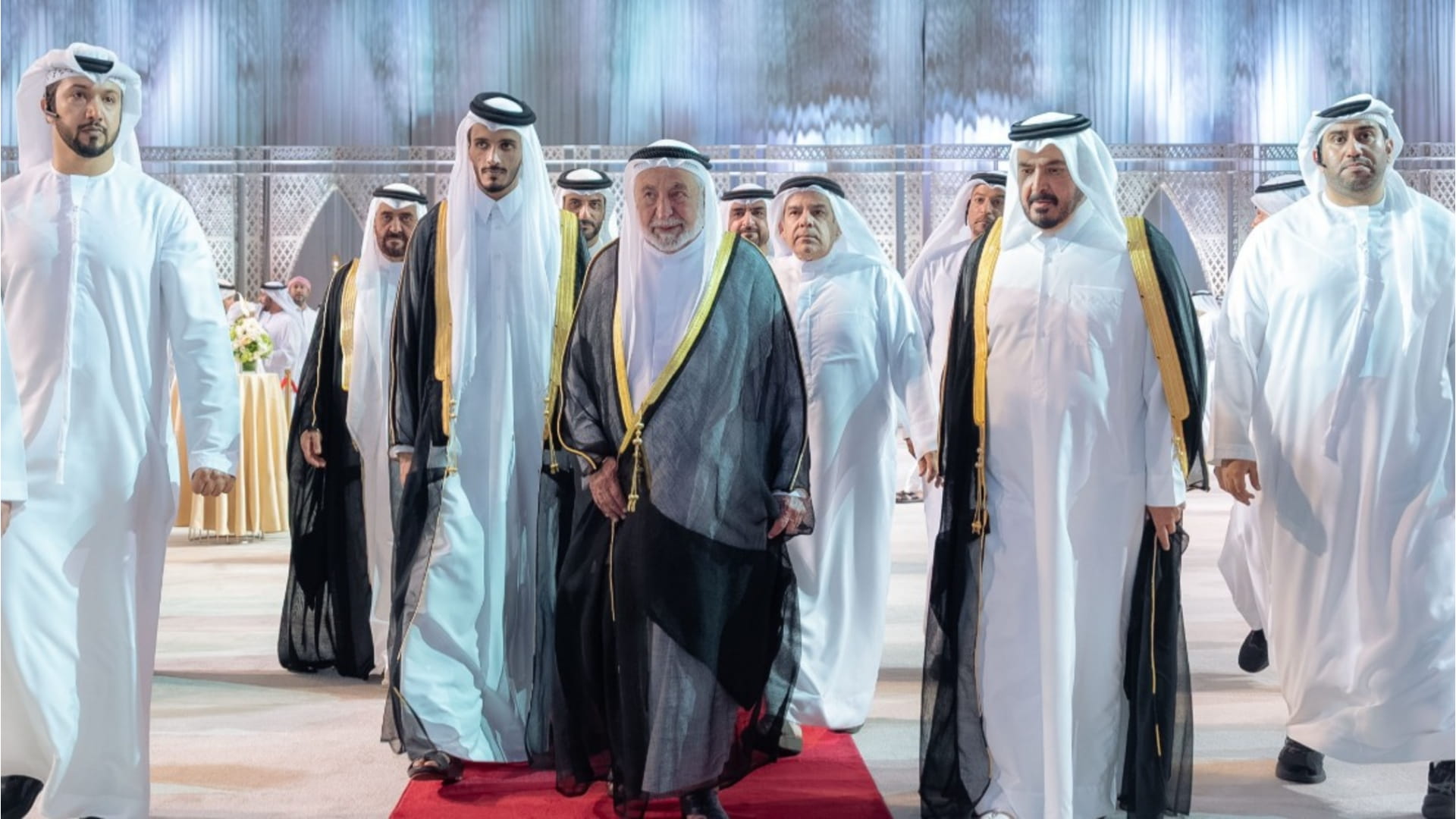 حكام الشارقة وأم القيوين ورأس الخيمة يشهدون حفل زفاف غانم آل ثاني