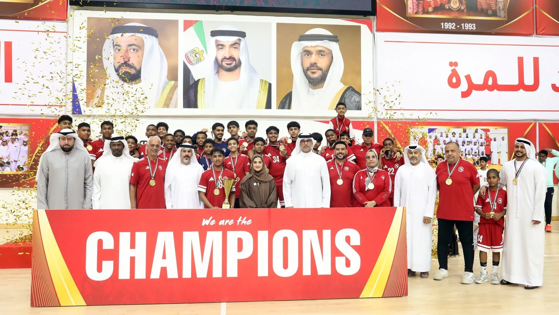 Sharjah Club “A” team junior handball league champions