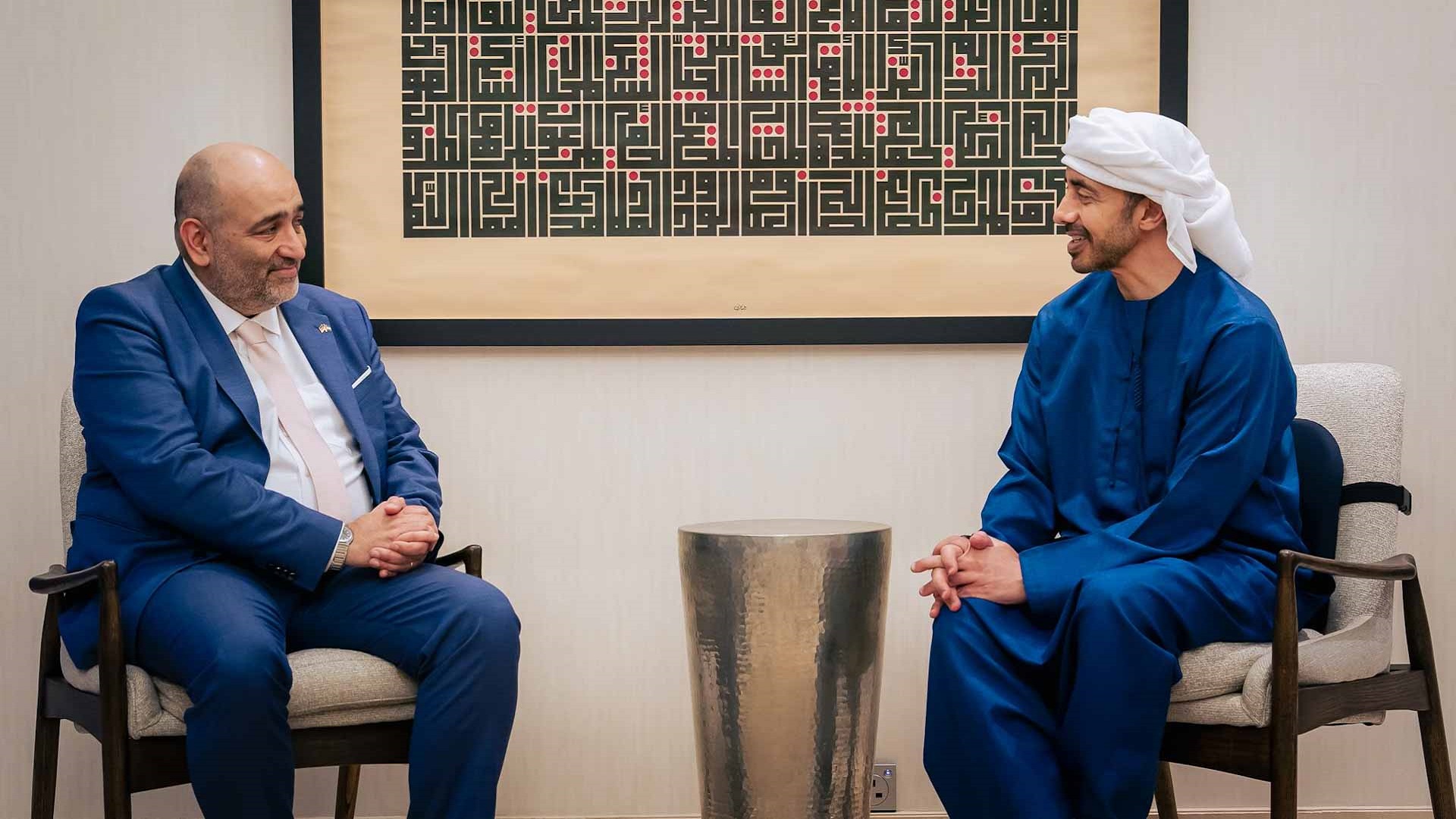 عبدالله بن زايد ونائب رئيس البوندستاغ الألماني يبحثان تعزيزالتعاون 