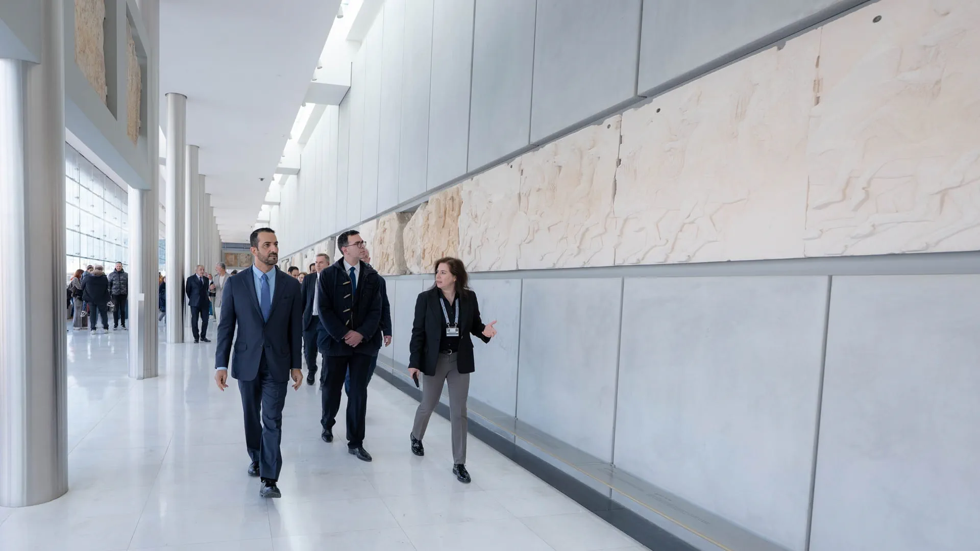 Touring the exhibition