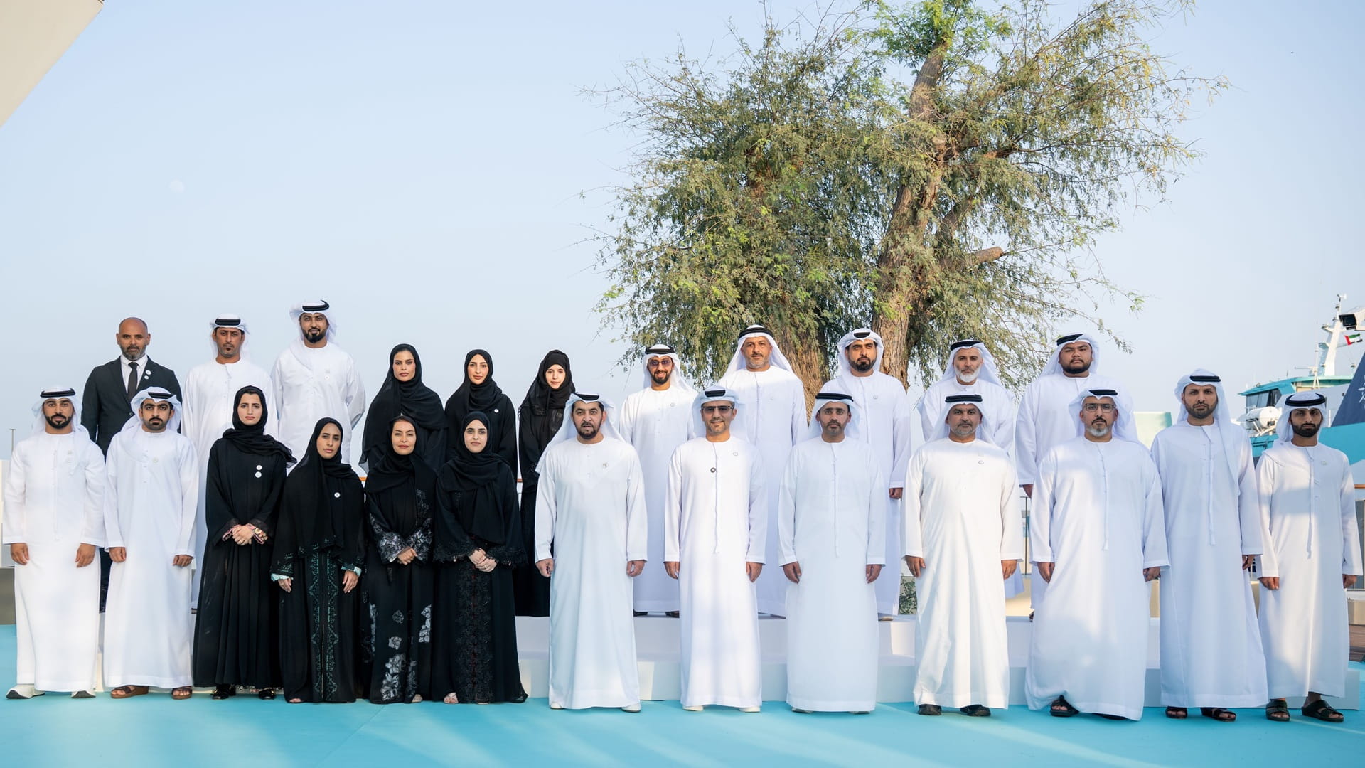 Hamdan bin Zayed inauguratesAl Dhannah Community Port.jpg 
