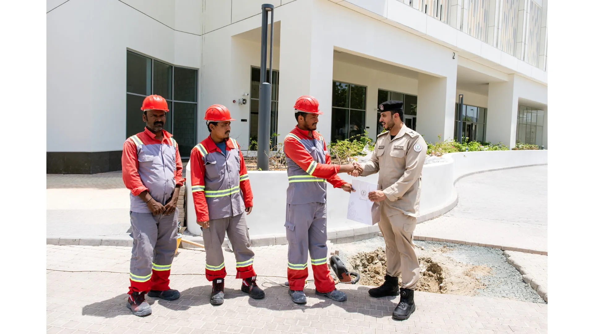 Image for the title: Sharjah Police marks International Workers’ Day visits 