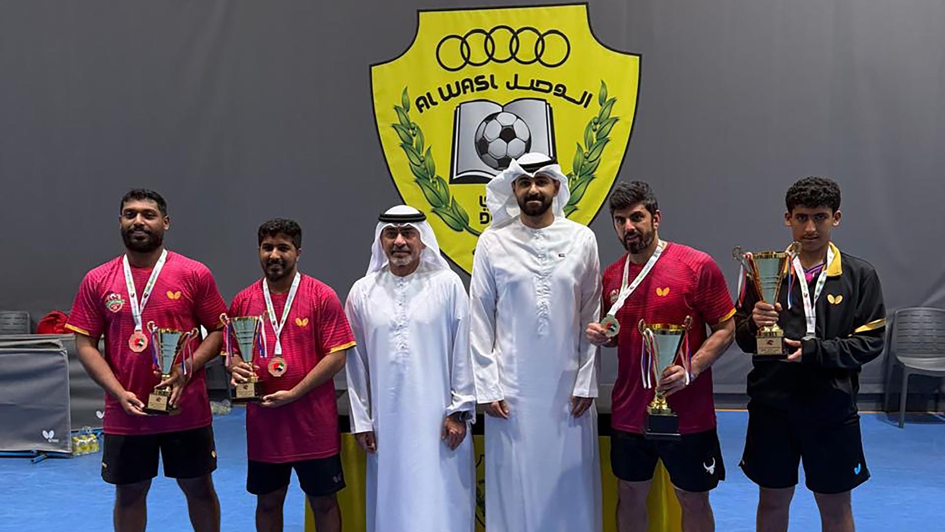 Image for the title: Shabab Al Ahli crowned Singles Table Tennis champions 
