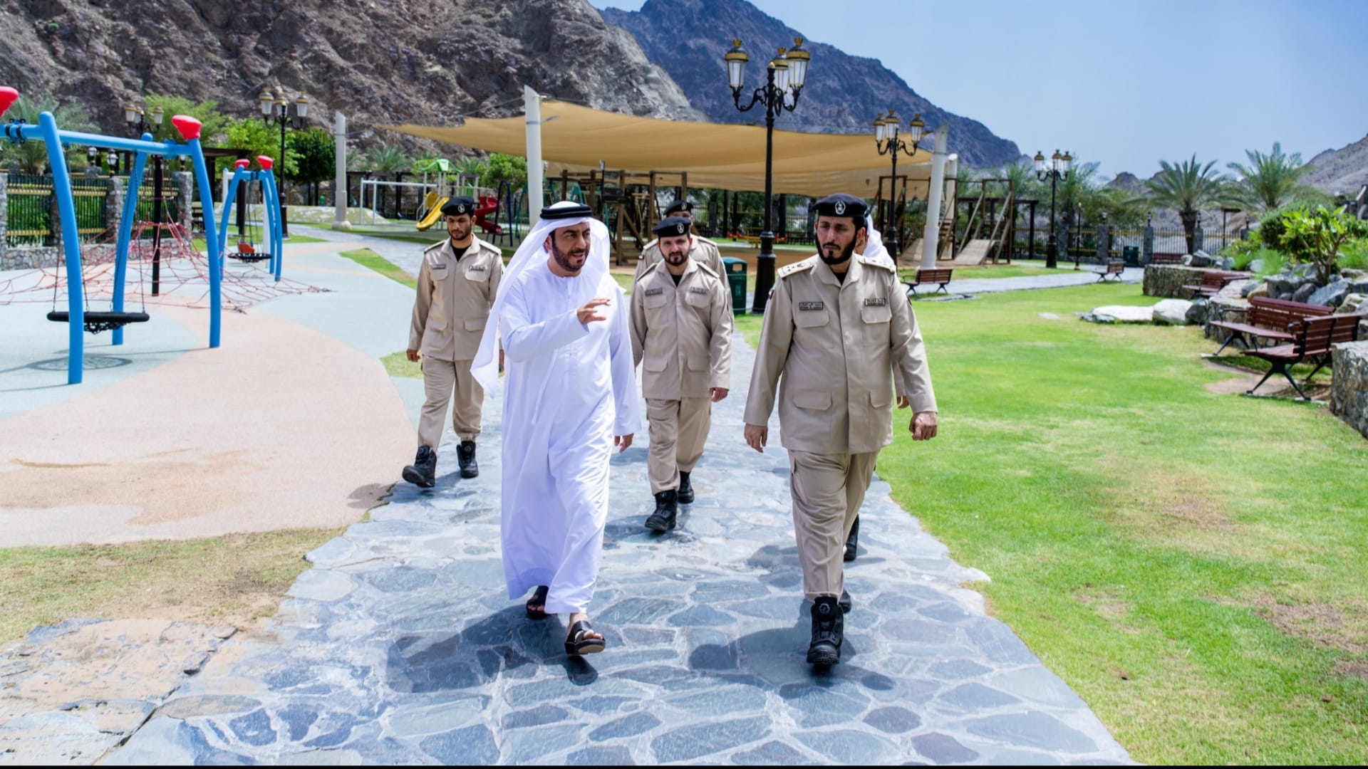 Image for the title: Sharjah Police visit Shees to enhance community relations 