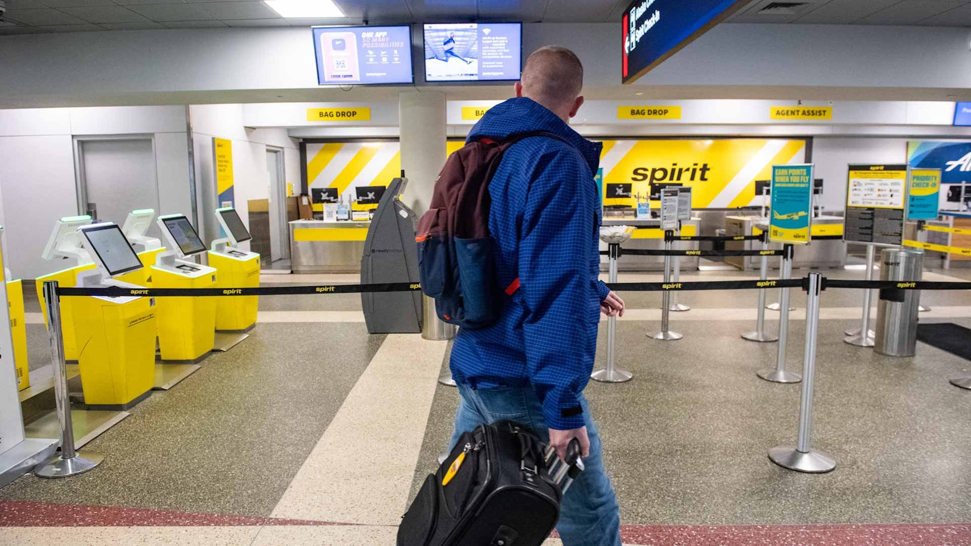 Image for the title: Spirit Airlines begins 'wind-down', cancels all flights 