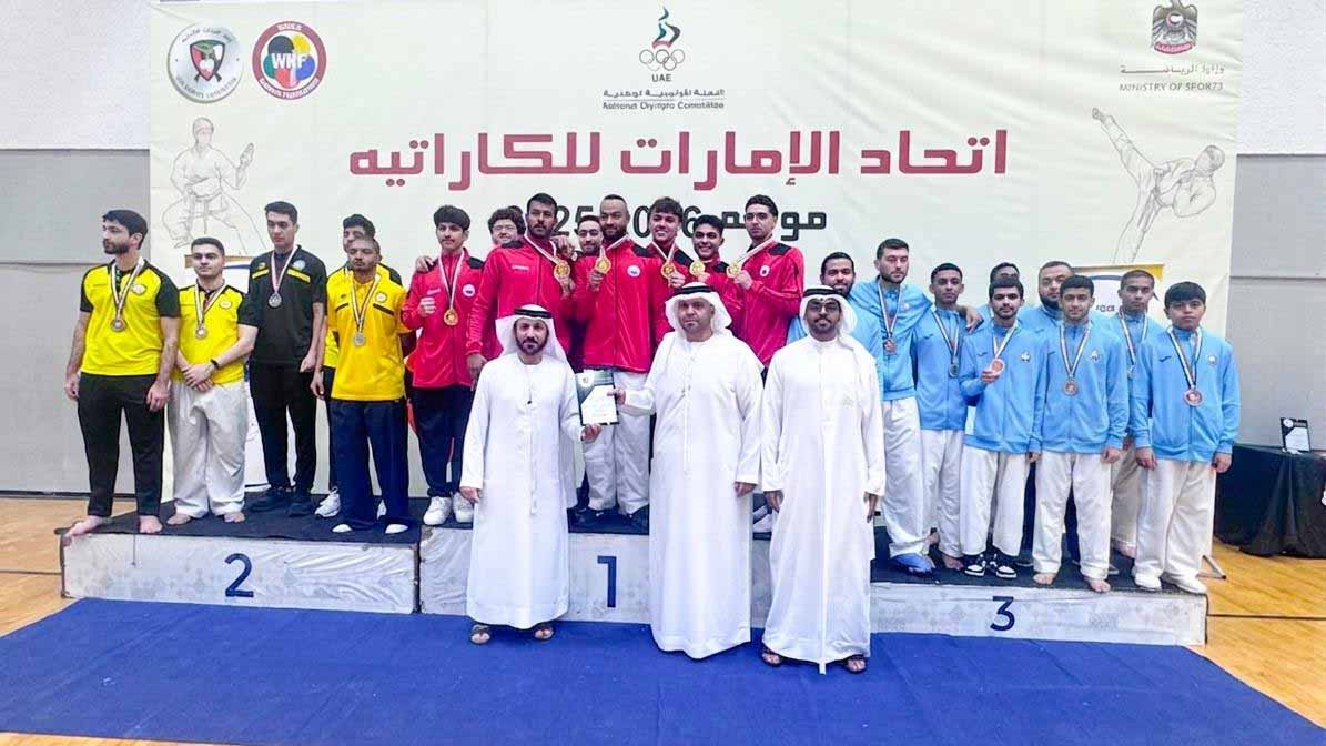 نادي الذيد يحقق المركز الثالث للناشئين والرجال في دوري الكاراتيه 
