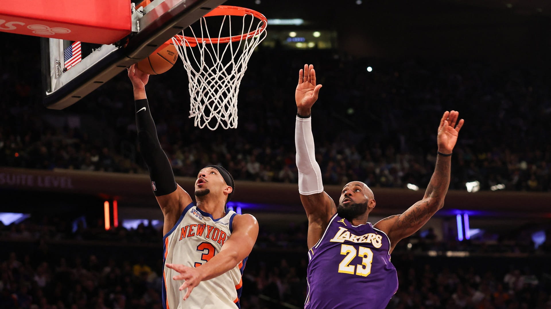 صورة بعنوان: نيويورك نيكس يتخطى ليكرز في دوري السلة الأميركي 