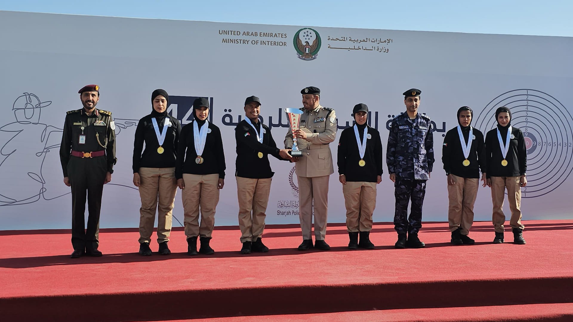 Sharjah Police shine at 44th Police Shooting Championship 