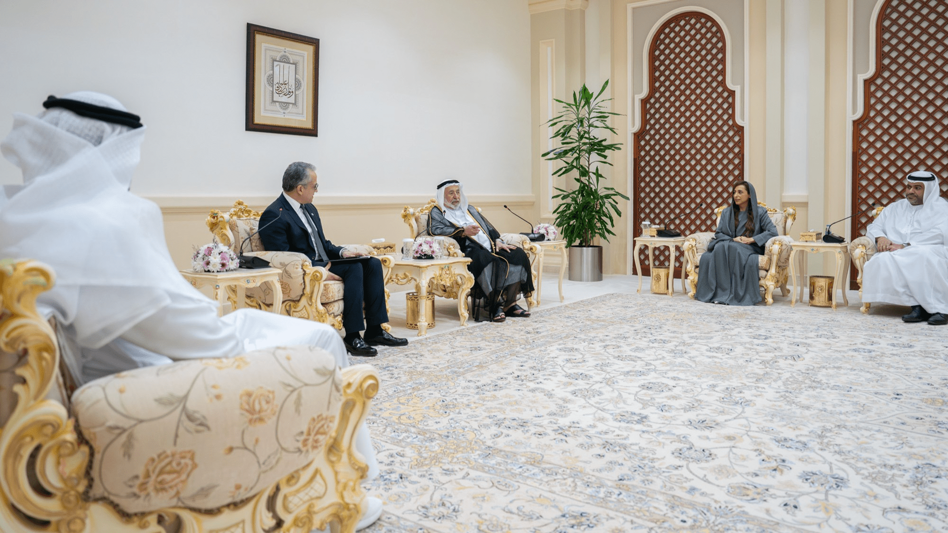 Image for the title: Sharjah Ruler receives UNESCO Director-General 