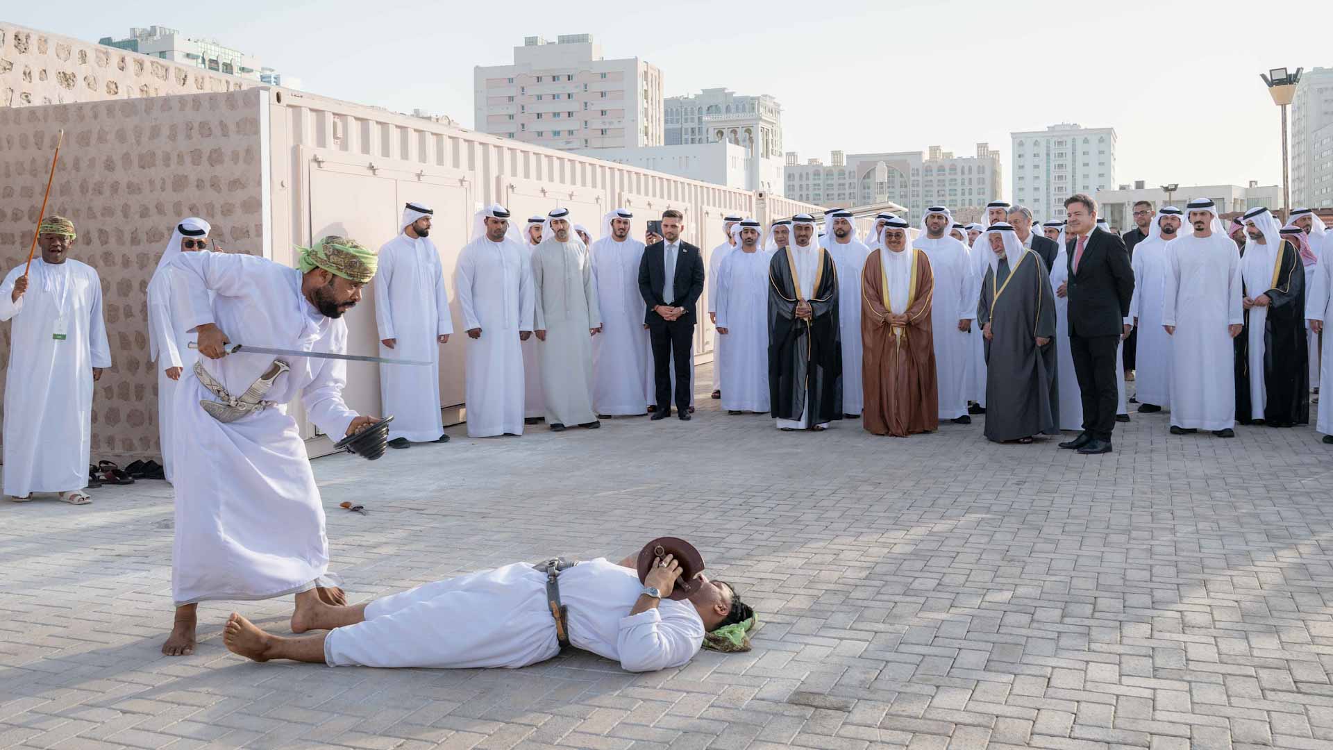 صورة بعنوان: <span class="scChromeData">{"commands":[{"click":"chrome:common:edititem({command:\"webedit:open\"})","header":"Edit the related item","icon":"/temp/iconcache/office/16x16/cubes.png","disabledIcon":"/temp/cubes_disabled16x16.png","isDivider":false,"tooltip":"Edit the related item in the Content Editor.","type":"common"},{"click":"chrome:rendering:personalize({command:\"webedit:personalize\"})","header":"Personalize","icon":"/temp/iconcache/office/16x16/users_family.png","disabledIcon":"/temp/users_family_disabled16x16.png","isDivider":false,"tooltip":"Create or edit personalization for this component.","type":"sticky"},{"click":"chrome:rendering:editvariations({command:\"webedit:editvariations\"})","header":"Edit variations","icon":"/temp/iconcache/office/16x16/windows.png","disabledIcon":"/temp/windows_disabled16x16.png","isDivider":false,"tooltip":"Edit the variations.","type":"sticky"}],"contextItemUri":"sitecore://master/{FF90C4C4-70C0-4498-8176-17C2FDF84EFB}?lang=ar&ver=1","custom":{},"displayName":"Title","expandedDisplayName":"This is require field and Maximum 90 character is allow"}</span><span sc_parameters="prevent-line-break=true" class="scWebEditInput scEnabledChrome" id="fld_FF90C4C470C04498817617C2FDF84EFB_E873DAB3C3324E8EB106973D9F53F5B7_ar_1_35214be48e7a49efbaf437217ff7734d_7557_edit" contenteditable="true" scdefaulttext="[No text in field]" scfieldtype="single-line text" sc-part-of="field">سلطان القاسمي يشهد انطلاق الدورة الـ 23 لأيام الشارقة التراثية</span>_1102AAF97DDE4A329AF9A35406A339B2