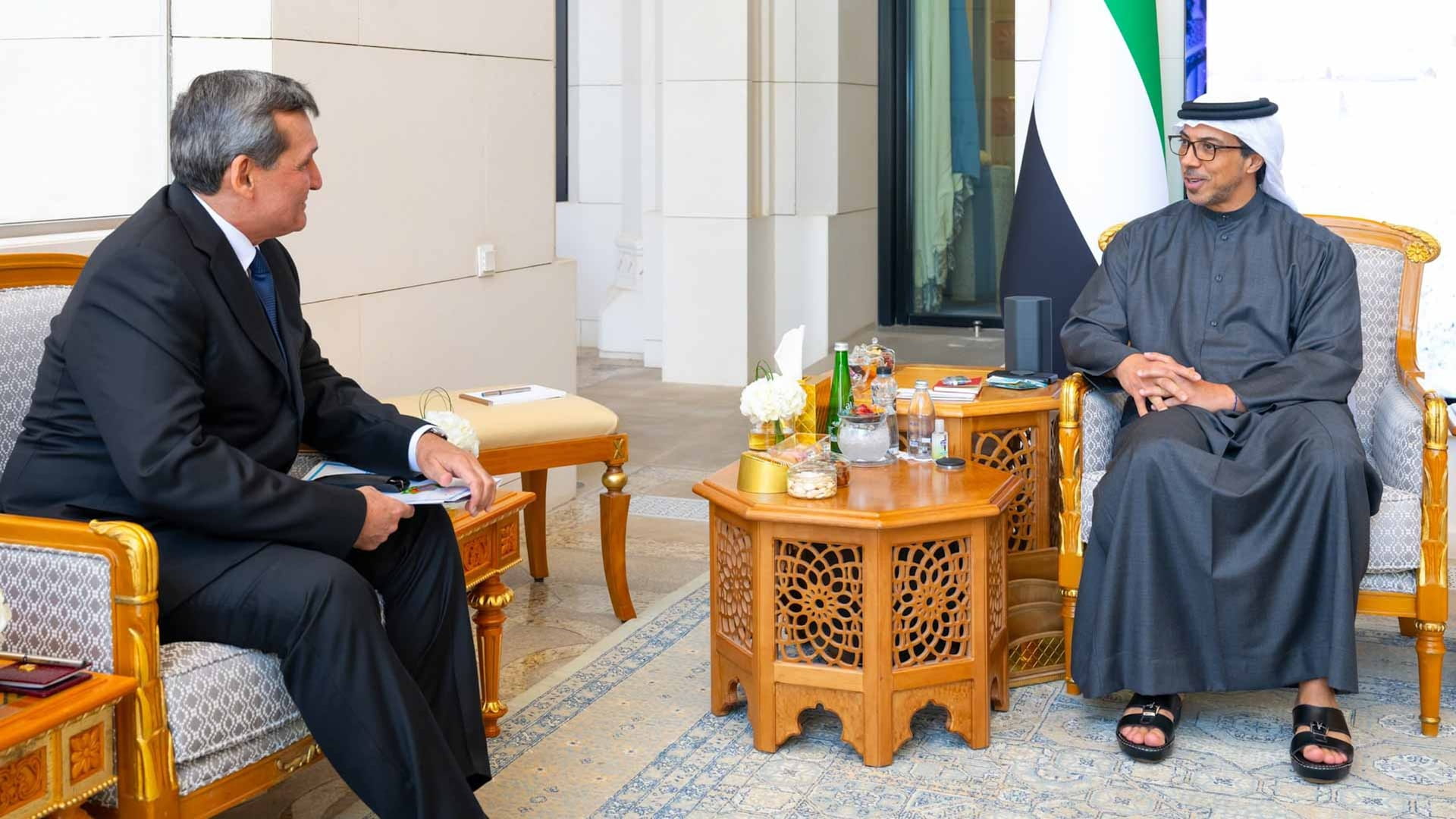 Mansour bin Zayed receives Turkmenistan Deputy PM, FM