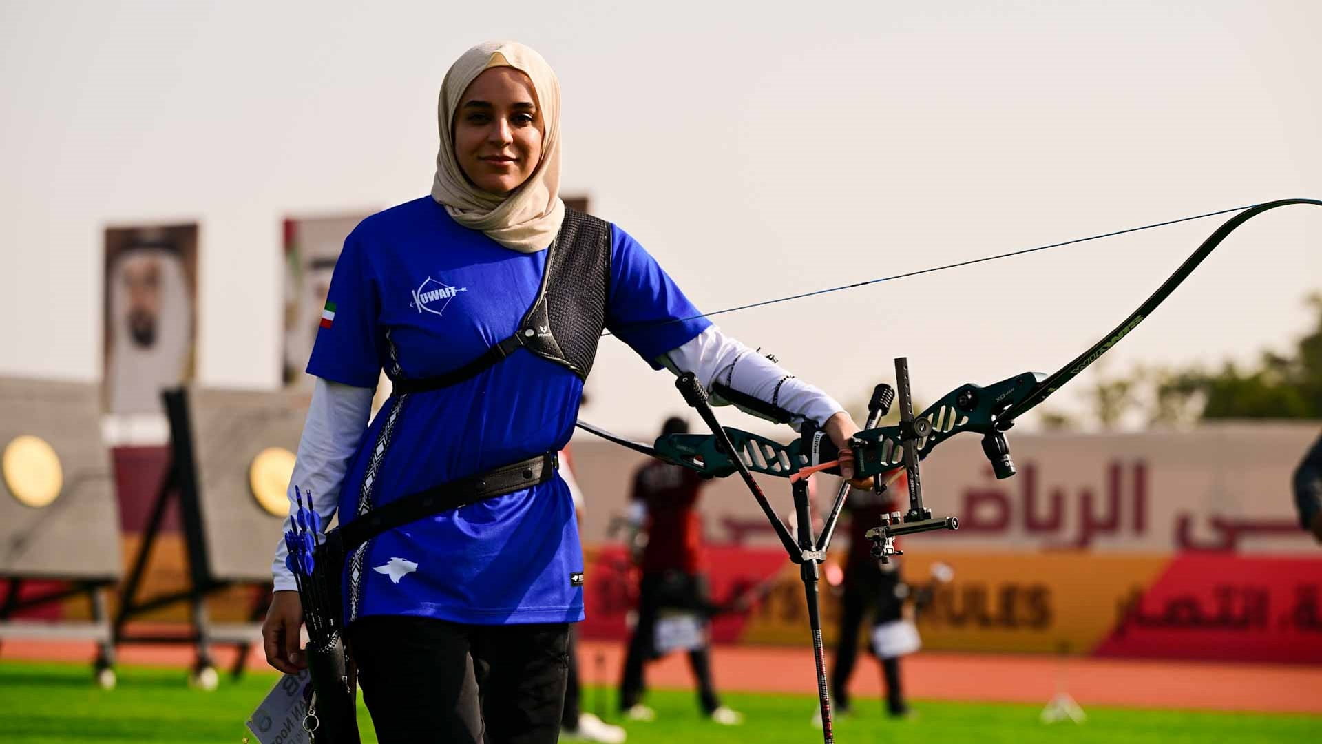 Kuwaiti Noor Alsharhan finds focus in archery 