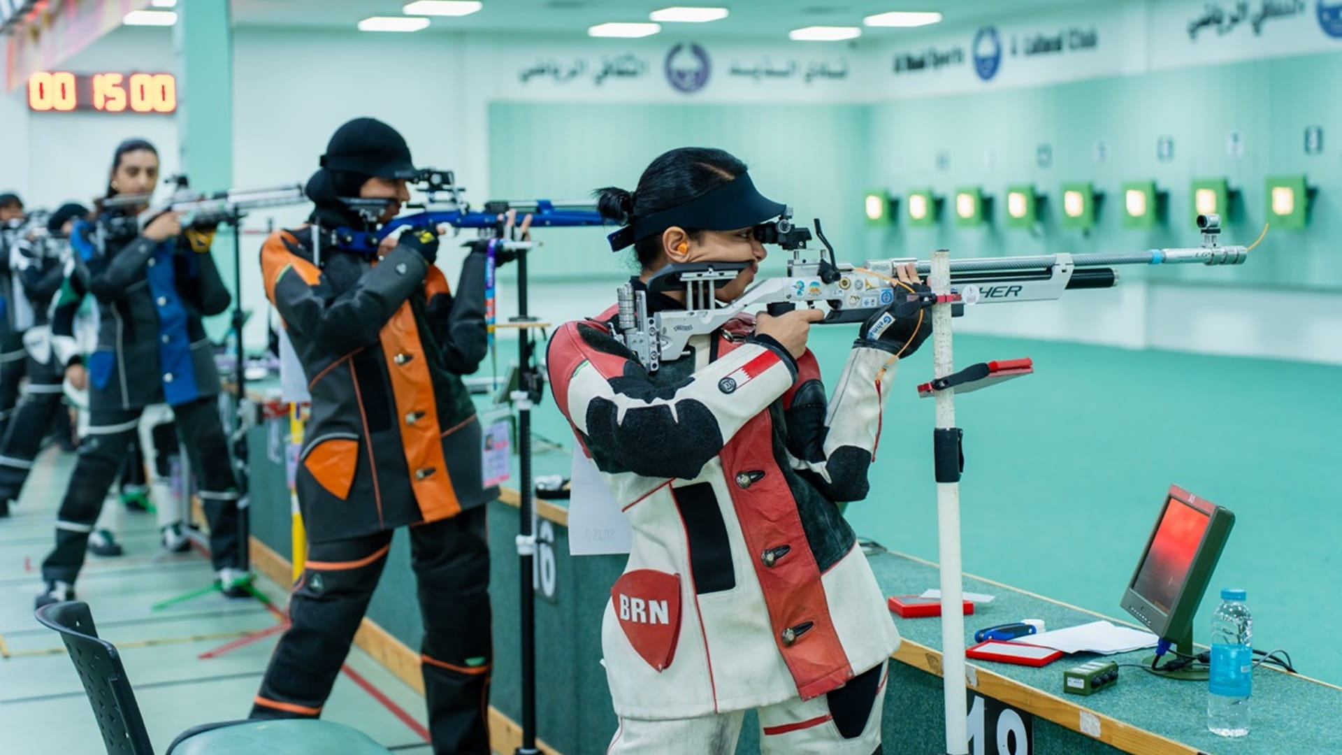 Al Doseri claims 10m air rifle Gold at AWST’s Shooting 