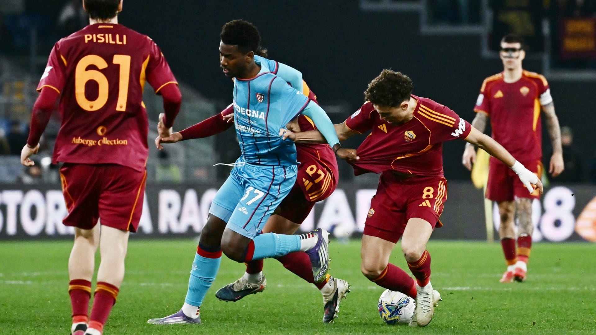 Roma beats Cagliari to enter Serie A top four race