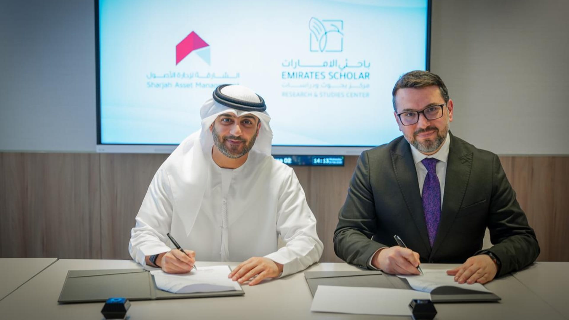Sharjah Asset Management and Emirates Researchers Centre sign MoU
